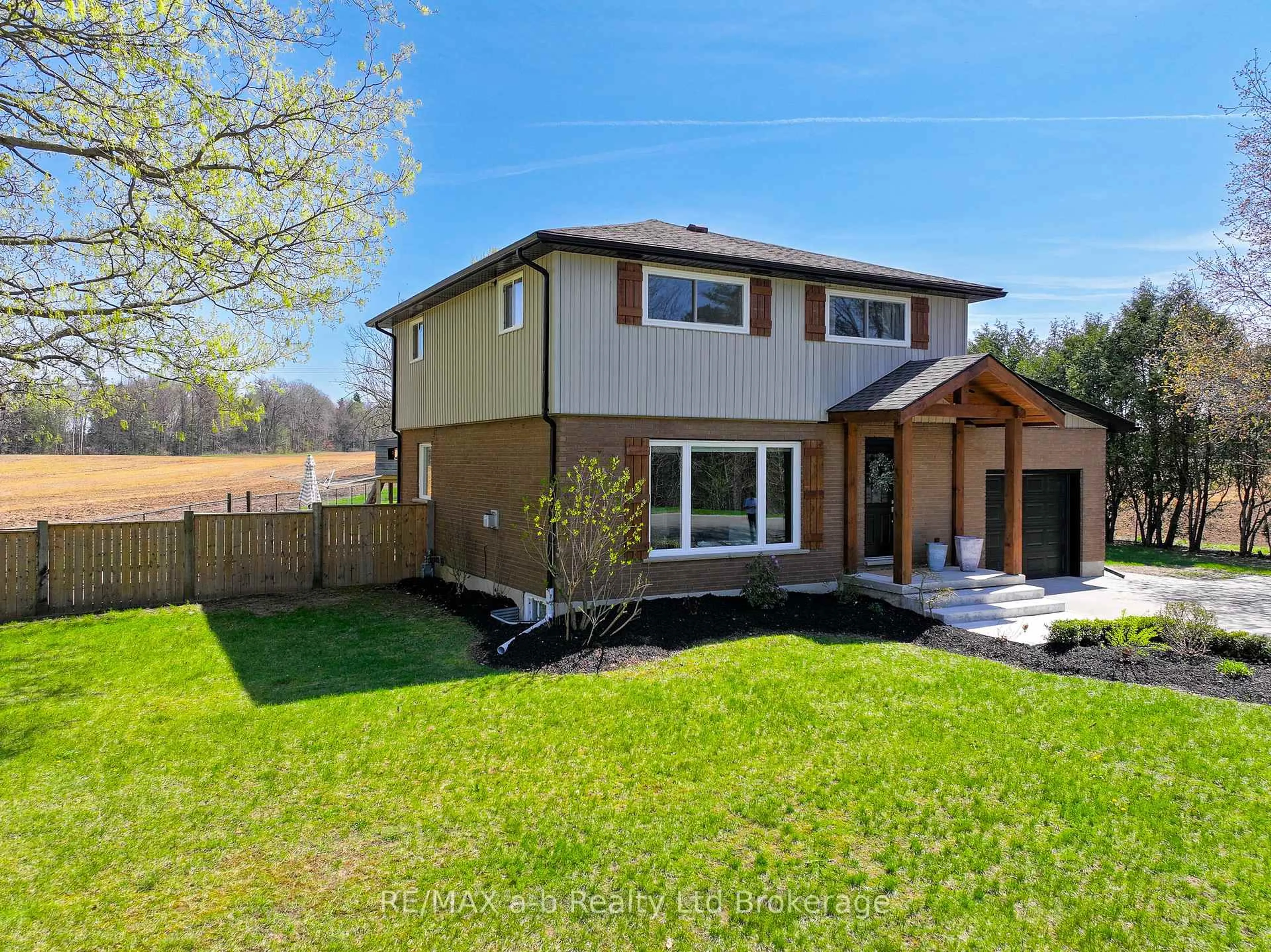 Home with brick exterior material, street for 144718 POTTERS Rd, Norwich Ontario N4G 4G7
