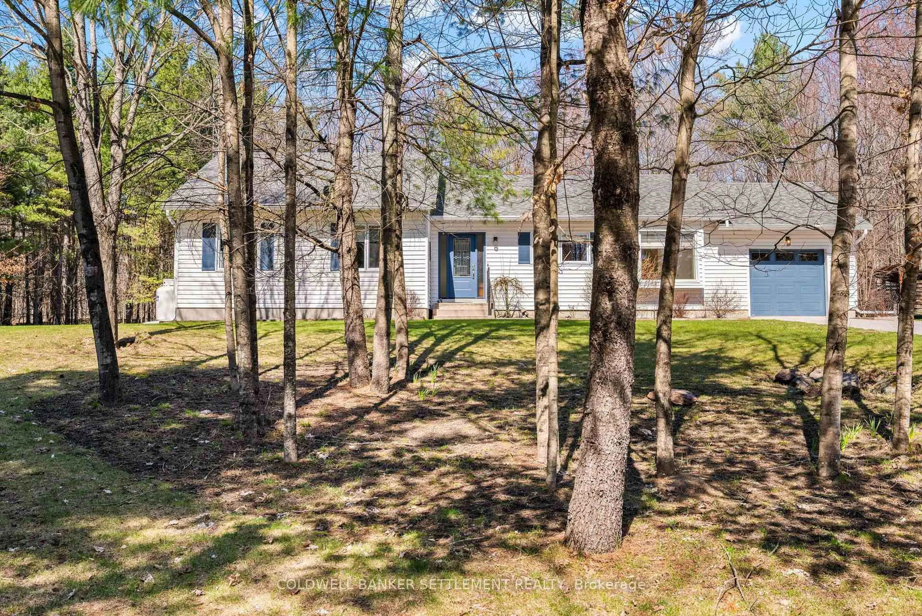 A pic from outside/outdoor area/front of a property/back of a property/a pic from drone, forest/trees view for 355 Otty Way, Perth Ontario K7H 0E5