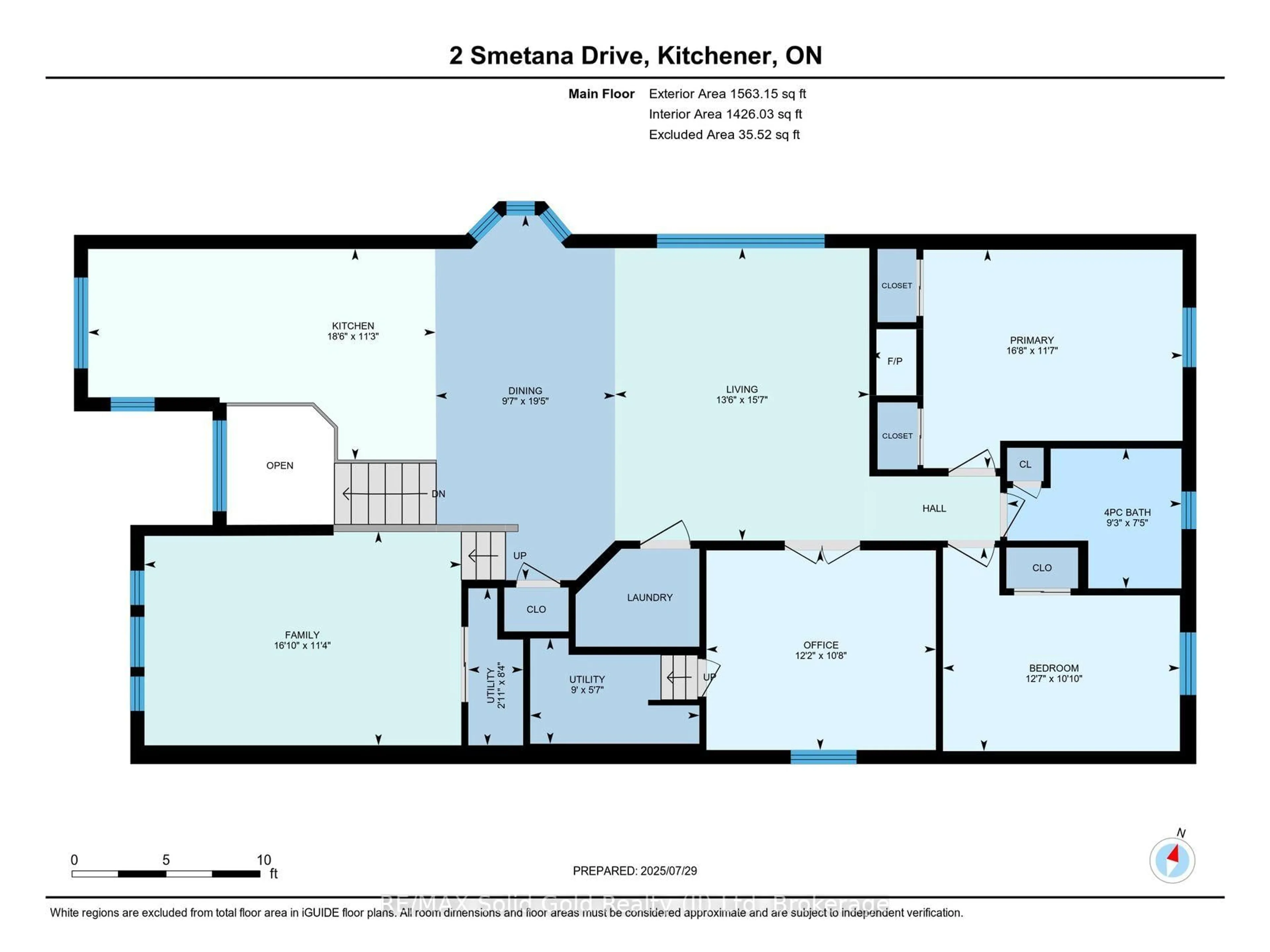 Floor plan for 2 Smetana Dr, Kitchener Ontario N2B 3B8