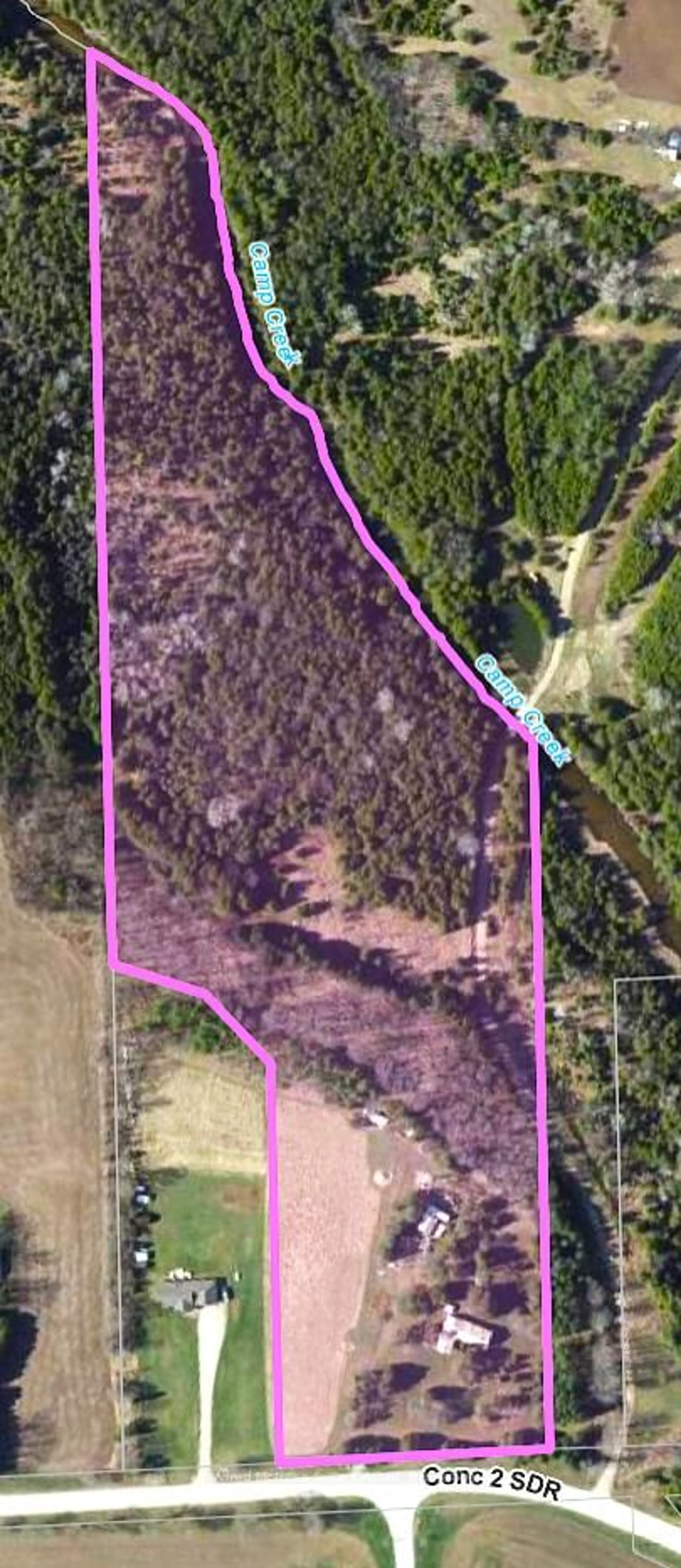 A pic from outside/outdoor area/front of a property/back of a property/a pic from drone, forest/trees view for 302299 Concession Rd 2 SDR, West Grey Ontario N4N 3B8