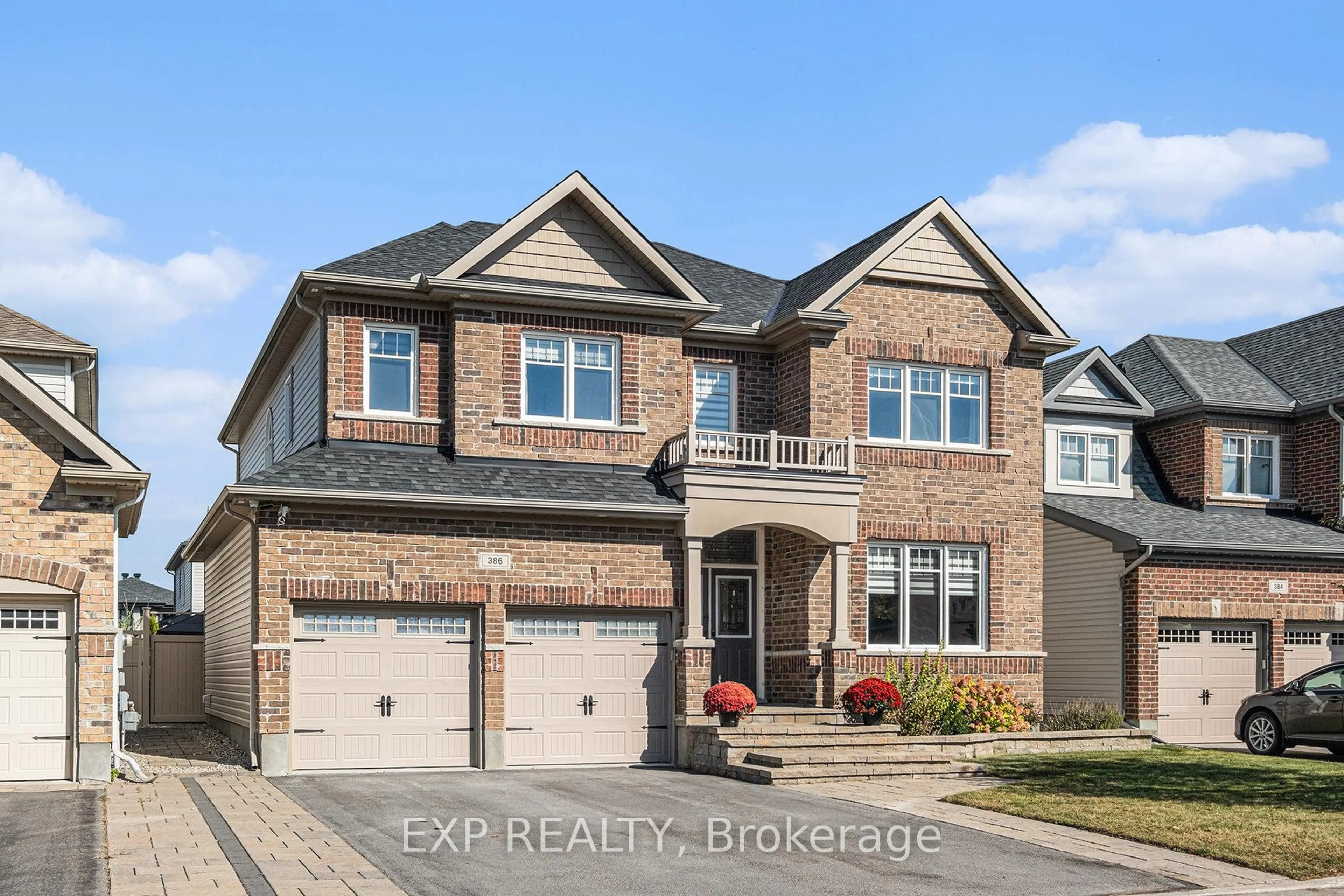 Home with brick exterior material, street for 386 Andalusian Cres, Ottawa Ontario K2V 0C3