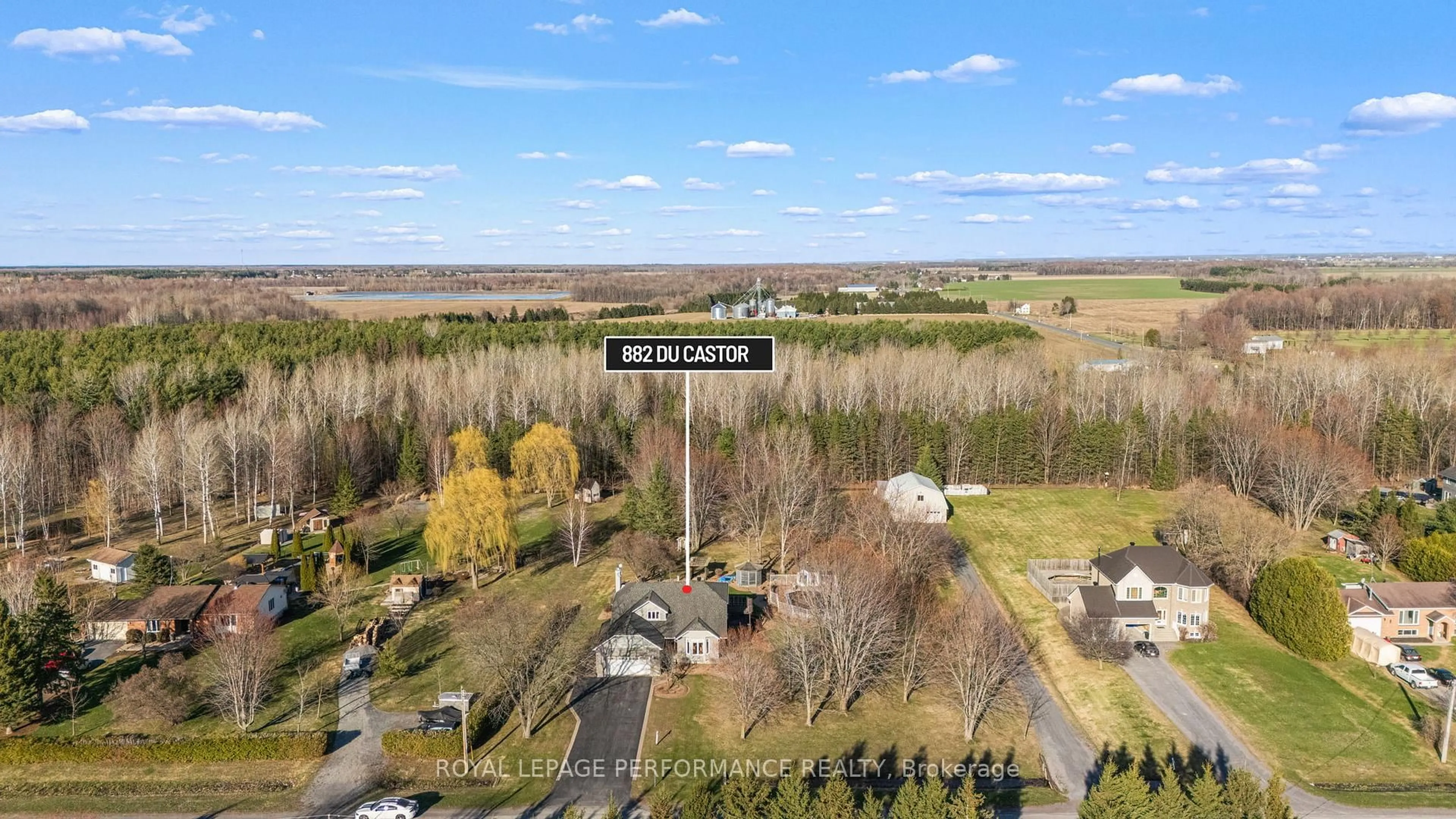 A pic from outside/outdoor area/front of a property/back of a property/a pic from drone, unknown for 882 Du Castor Rd, The Nation Ontario K0A 3C0
