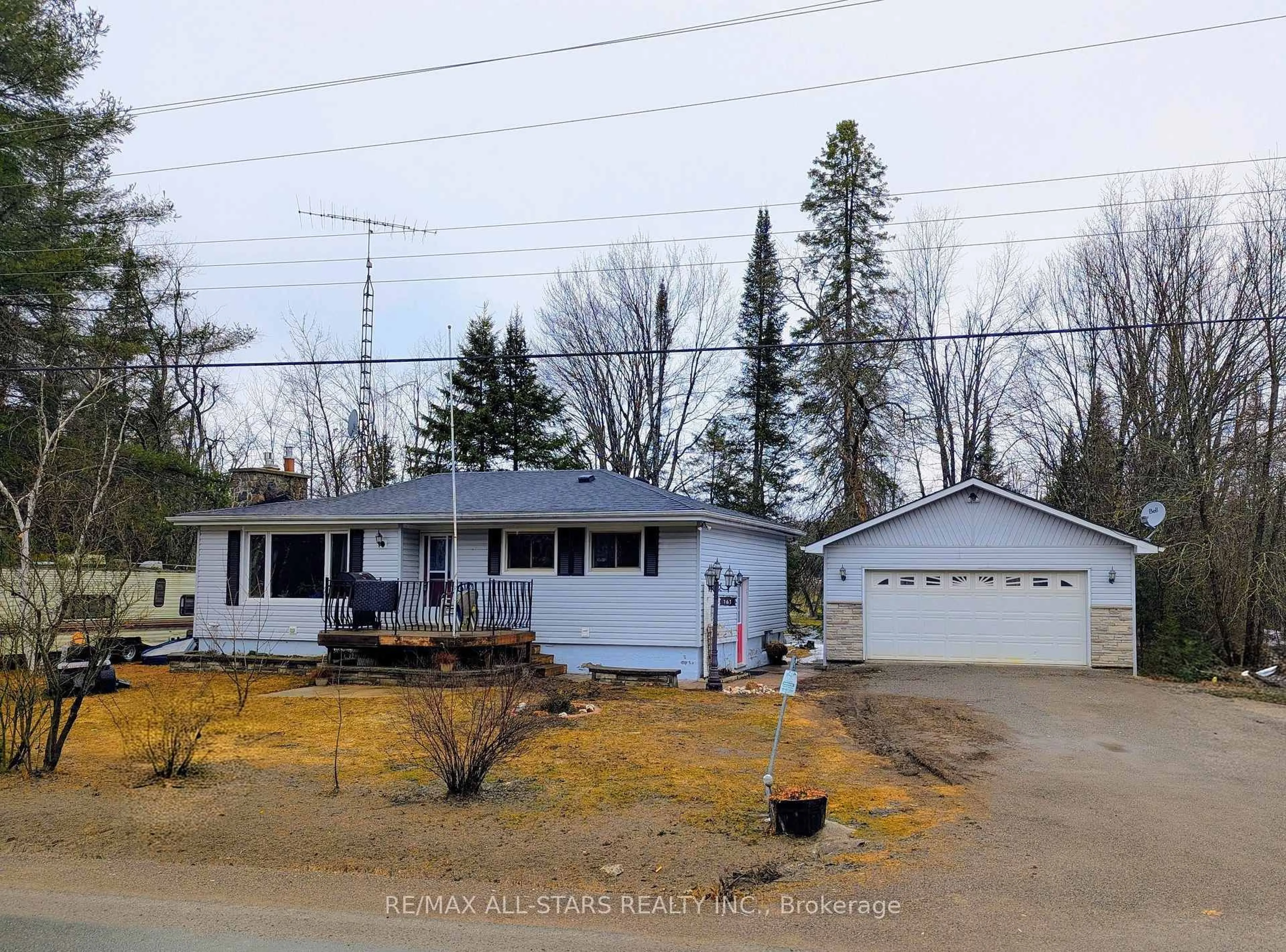 A pic from outside/outdoor area/front of a property/back of a property/a pic from drone, street for 161 McFadden Rd, North Kawartha Ontario K0L 1A0