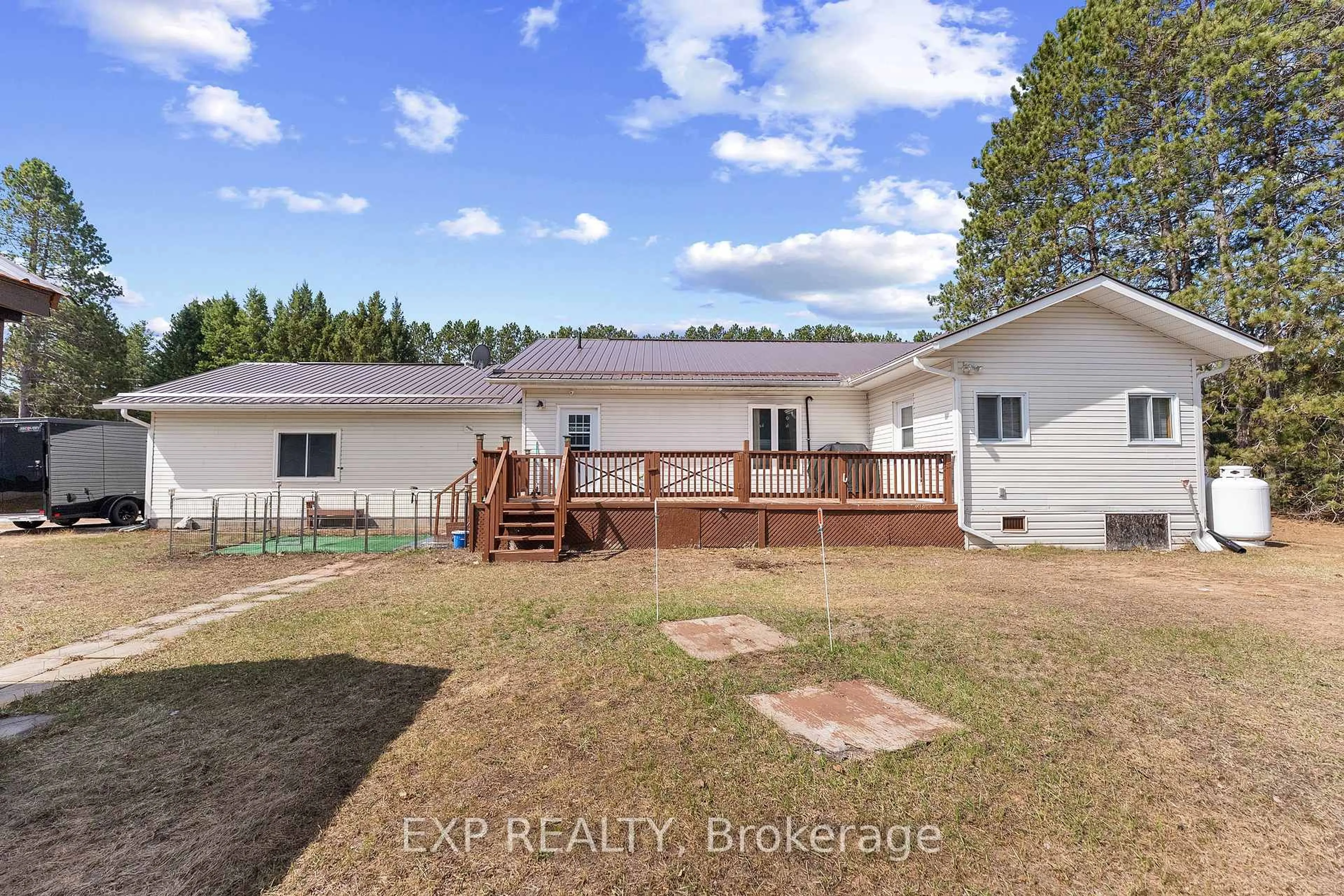 A pic from outside/outdoor area/front of a property/back of a property/a pic from drone, water/lake/river/ocean view for 39790 A Combermere Rd, Barry's Bay Ontario K0J 1B0