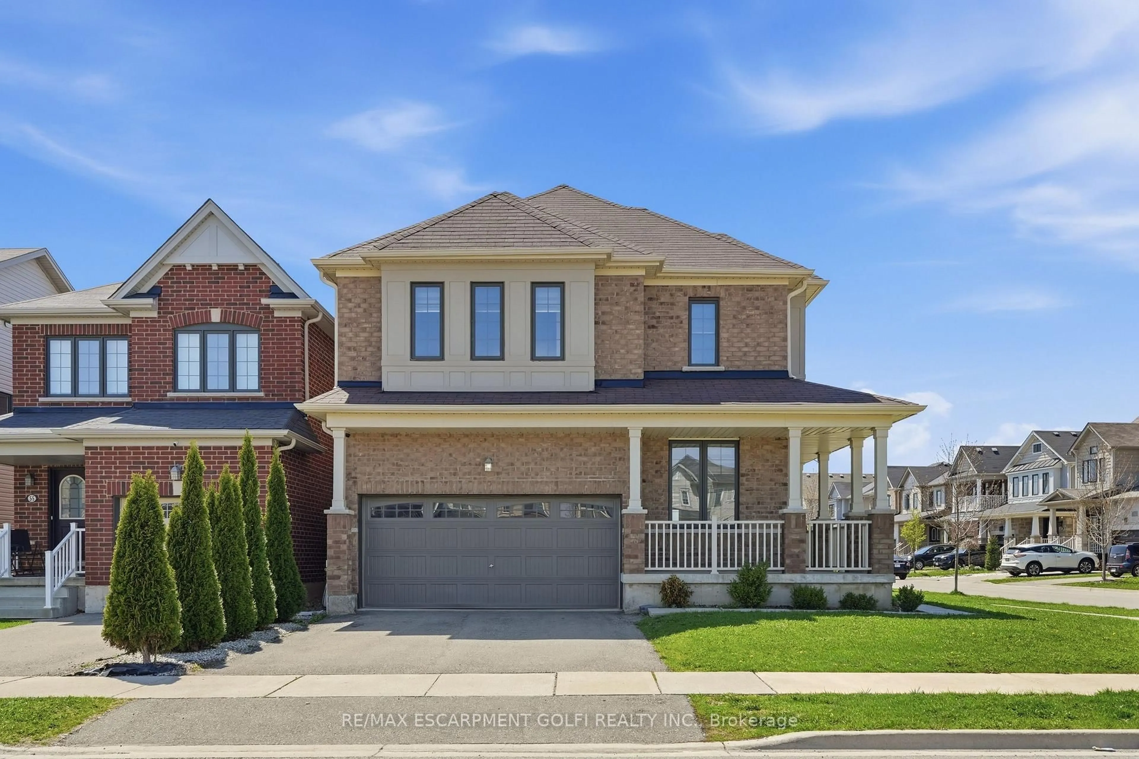 Home with brick exterior material, street for 57 Thompson Rd, Haldimand Ontario N3W 0B7