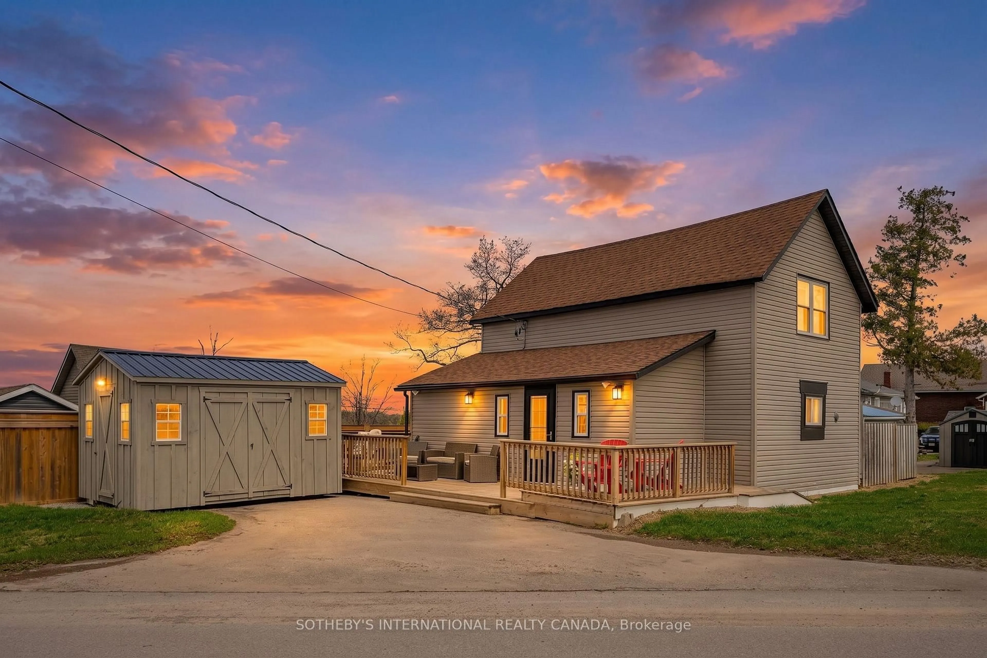 A pic from outside/outdoor area/front of a property/back of a property/a pic from drone, street for 42 Pavillion Rd, Kawartha Lakes Ontario K0M 1L0