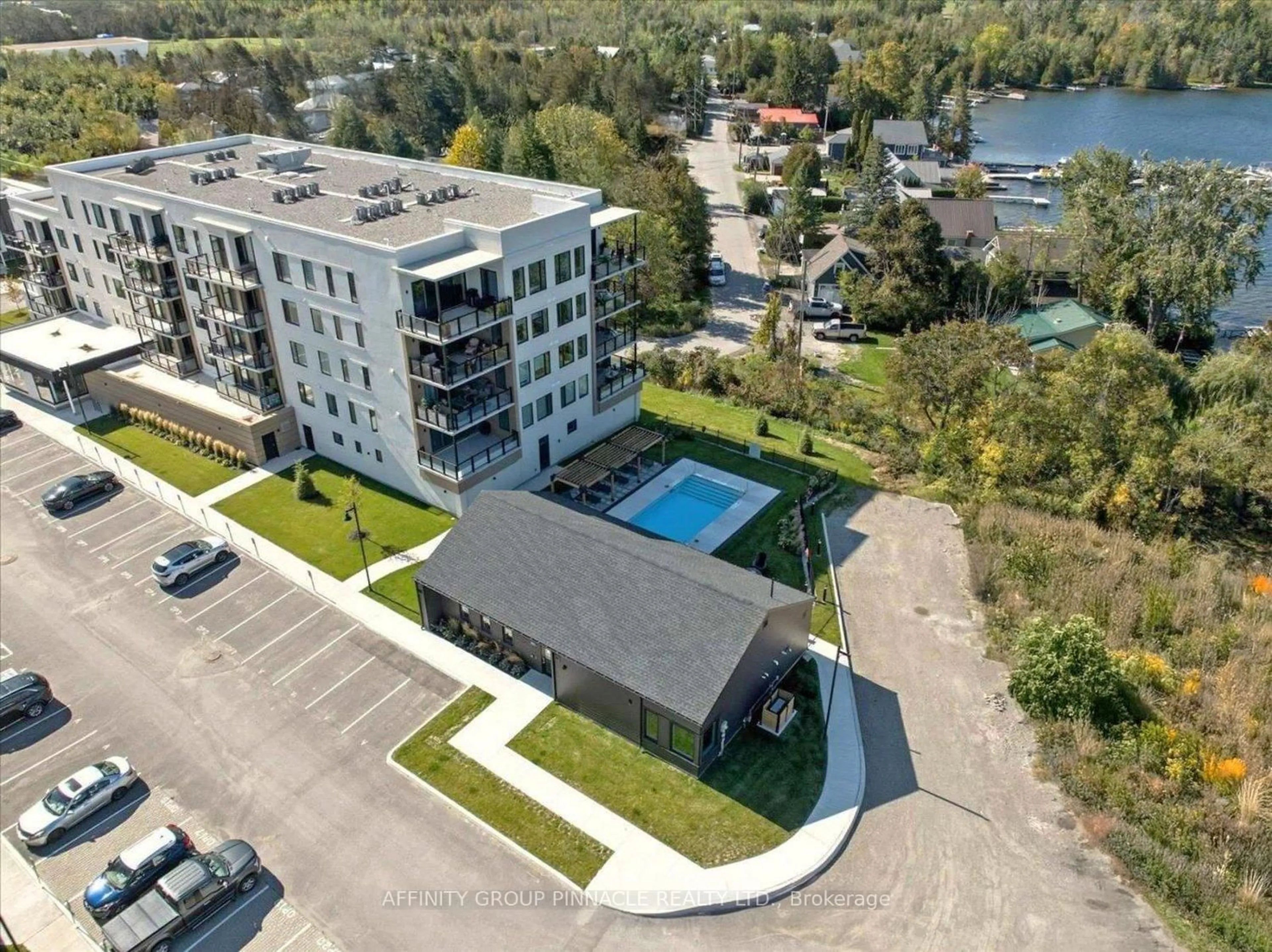 A pic from outside/outdoor area/front of a property/back of a property/a pic from drone, water/lake/river/ocean view for 19 A West St #302, Kawartha Lakes Ontario K0M 1N0