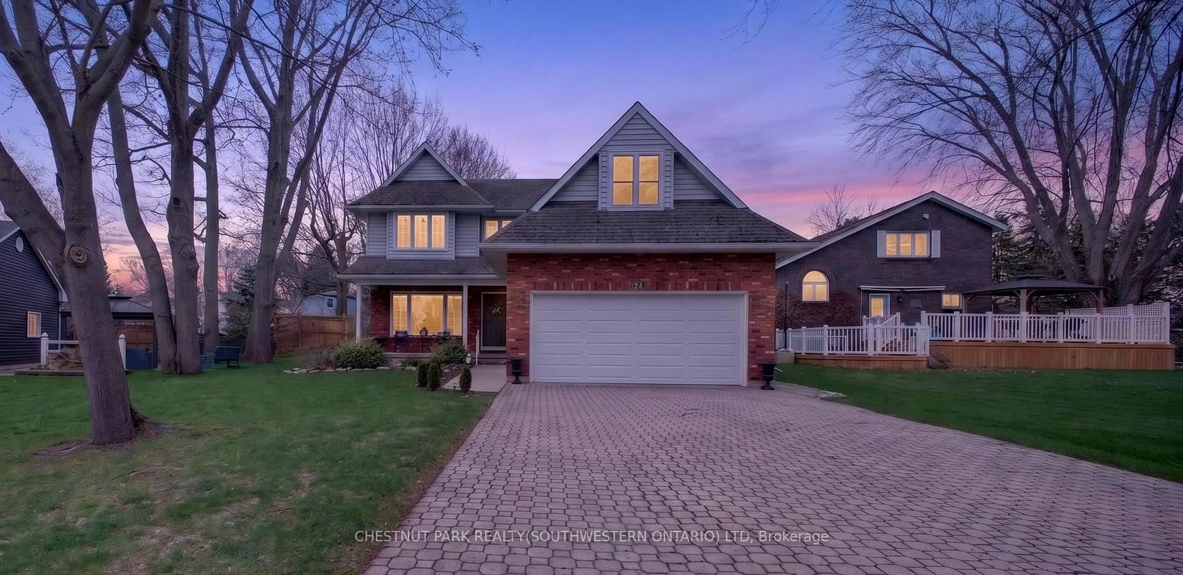 Home with brick exterior material, street for 24 Lakeside Pl, Port Colborne Ontario L3K 6B1