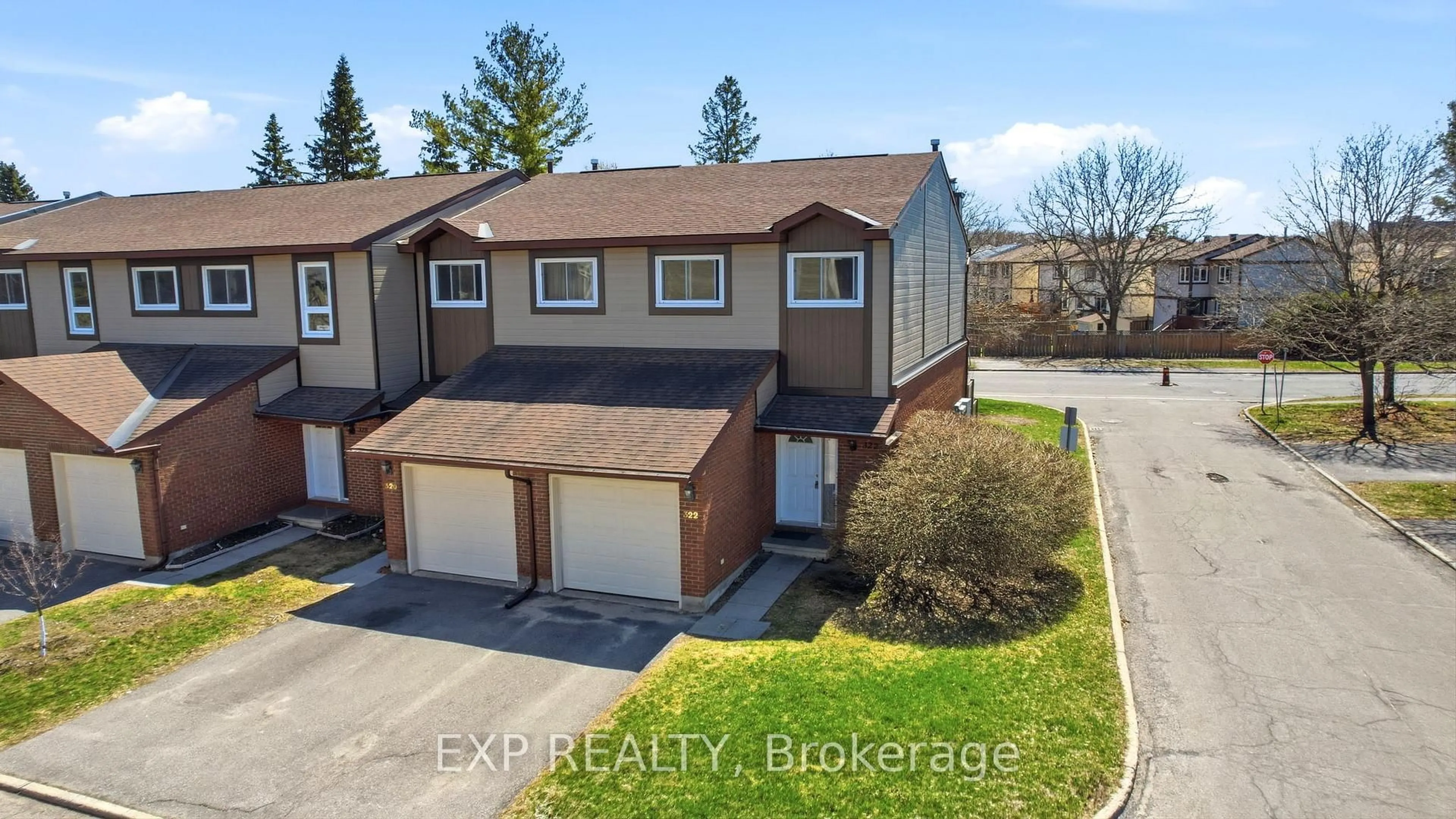 A pic from outside/outdoor area/front of a property/back of a property/a pic from drone, street for 322 Robillard Private #8, Ottawa Ontario K1T 2V8