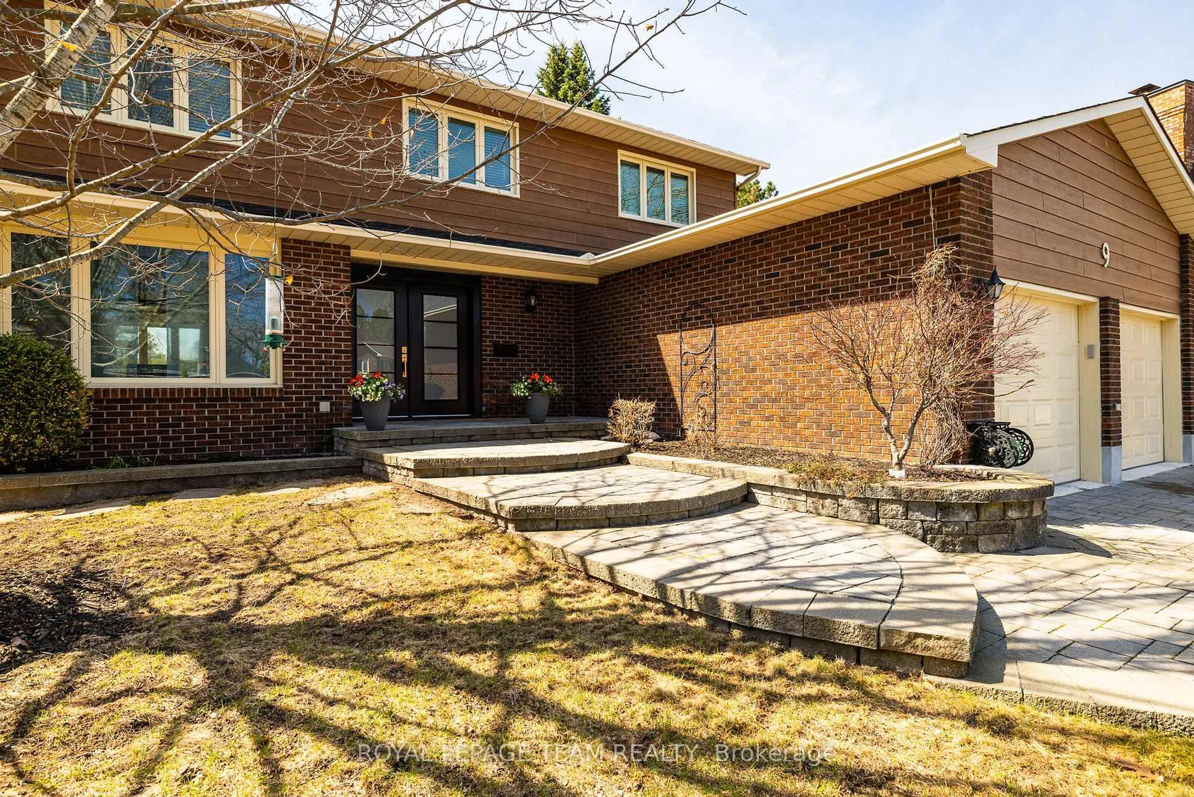 Home with brick exterior material, street for 9 Casgrain Crt, Kanata Ontario K2K 2A7