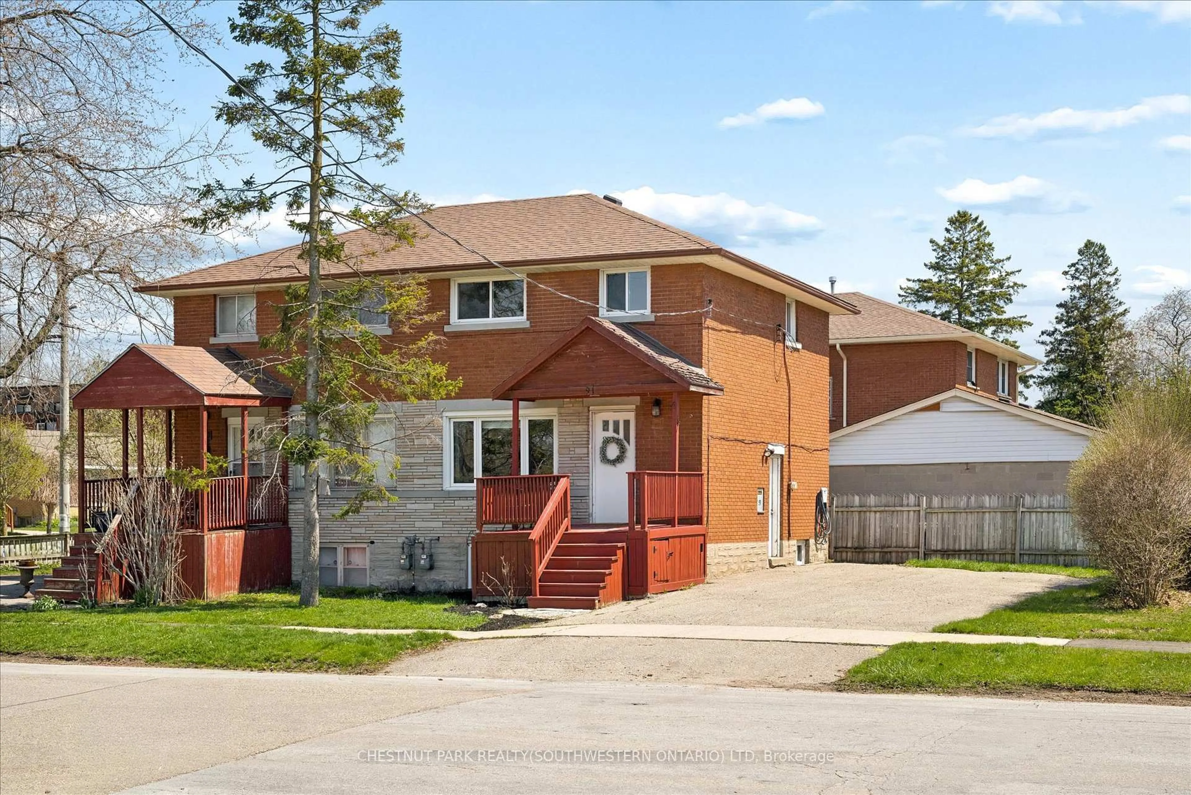 Home with brick exterior material, street for 91 Wilfred Ave, Kitchener Ontario N2A 1W9