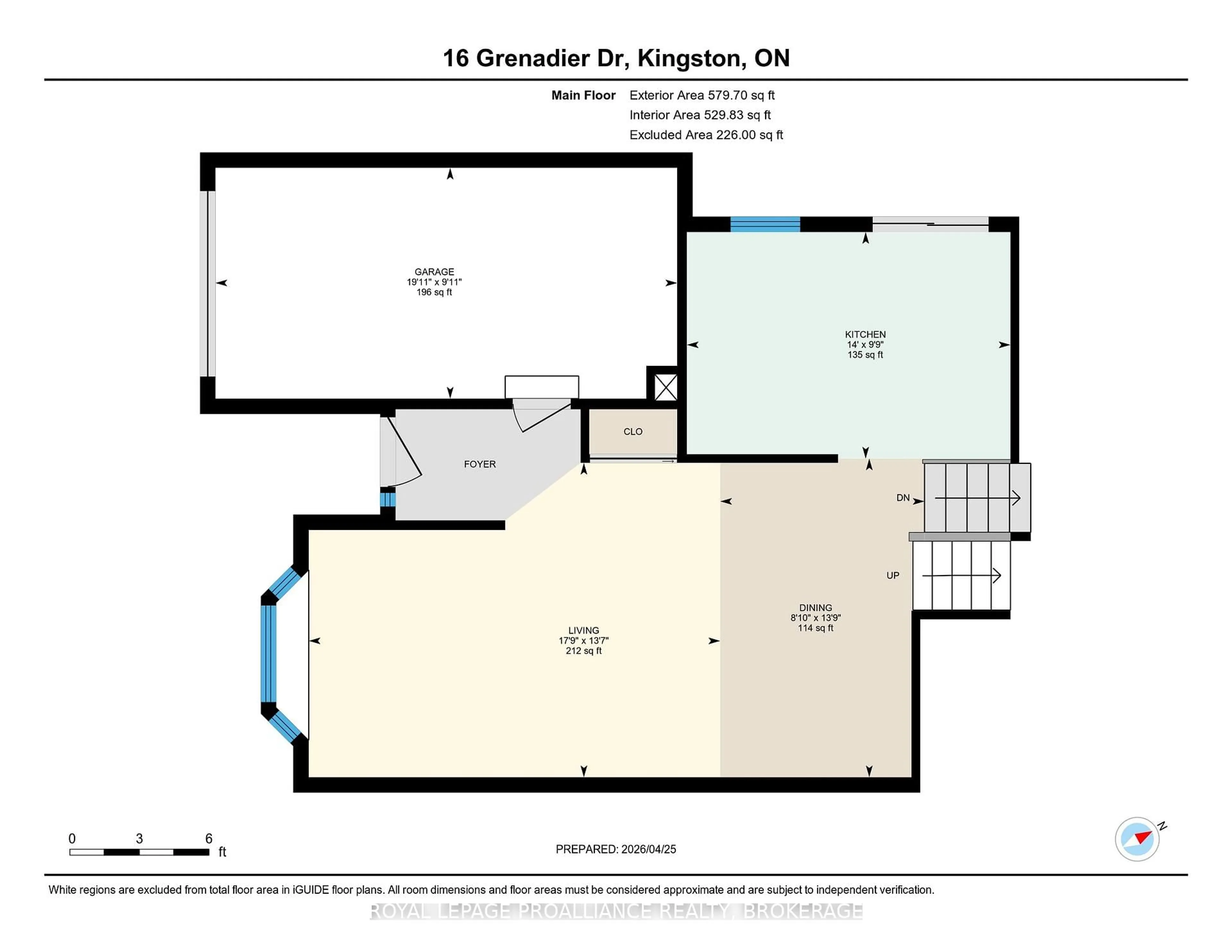Floor plan for 16 Grenadier Dr, Kingston Ontario K7K 6E8