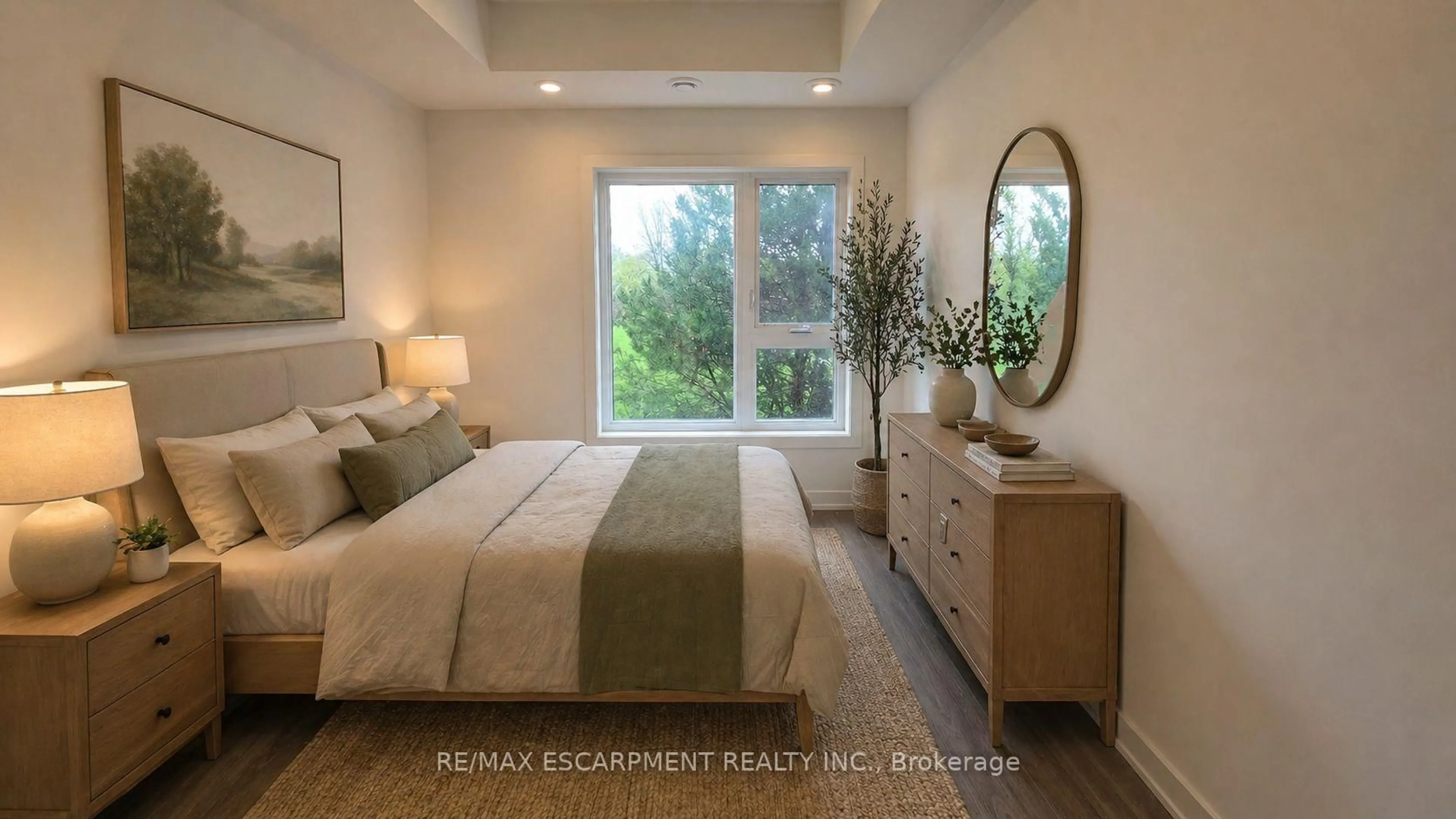 Bedroom with bed, unknown for 16 Melbourne Ave #210B, St. Catharines Ontario L2P 0G5