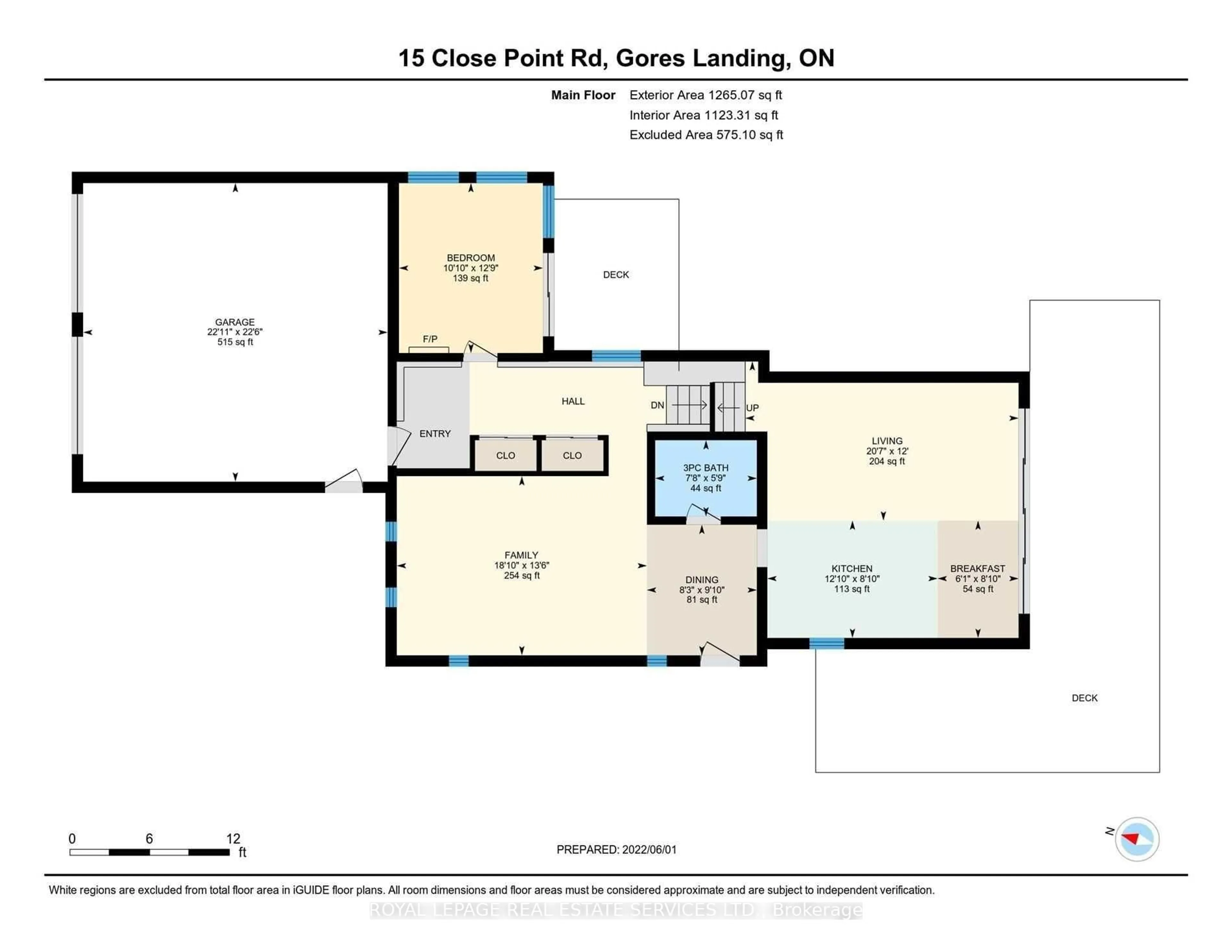Floor plan for 5374 Close Point Rd #15, Hamilton Township Ontario K0K 2E0