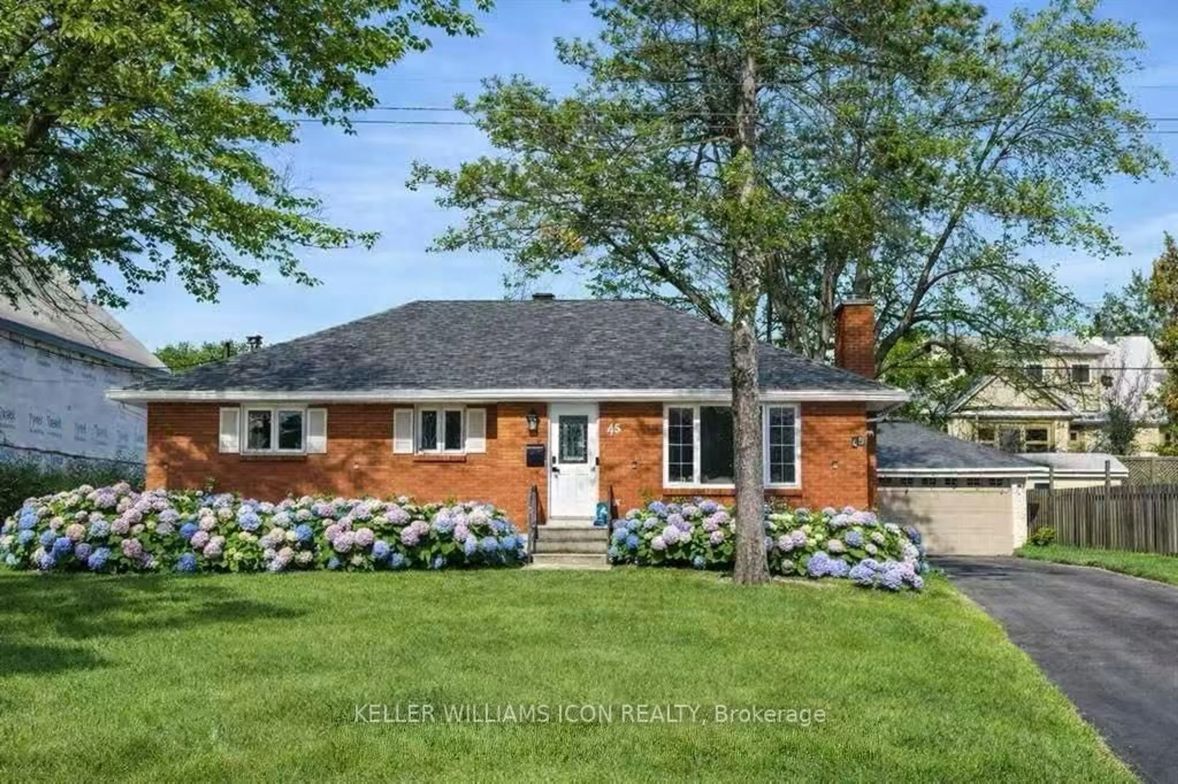 Home with brick exterior material, street for 45 Epworth Ave, Ottawa Ontario K2G 2L8