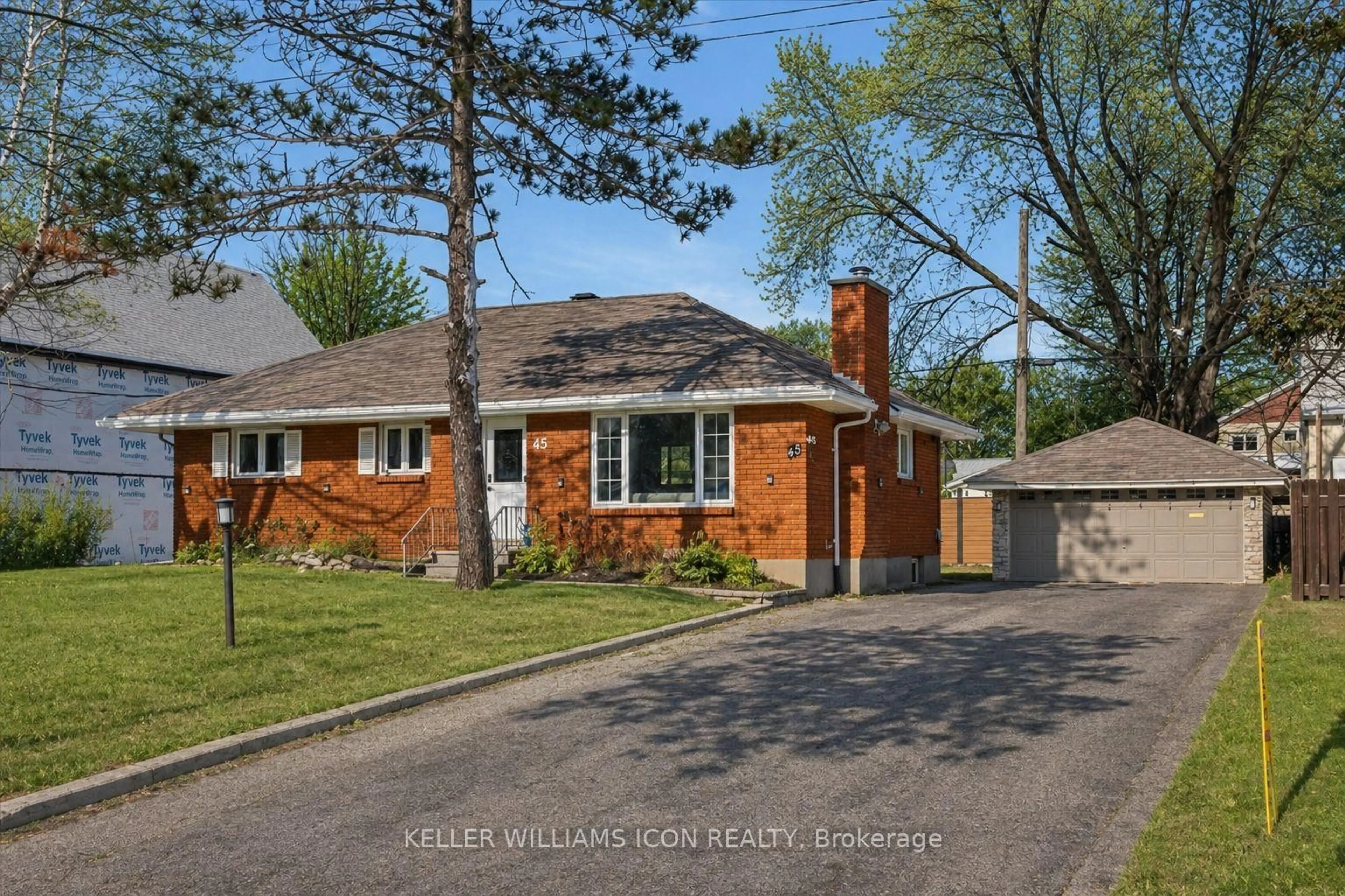 Home with brick exterior material, street for 45 Epworth Ave, Ottawa Ontario K2G 2L8