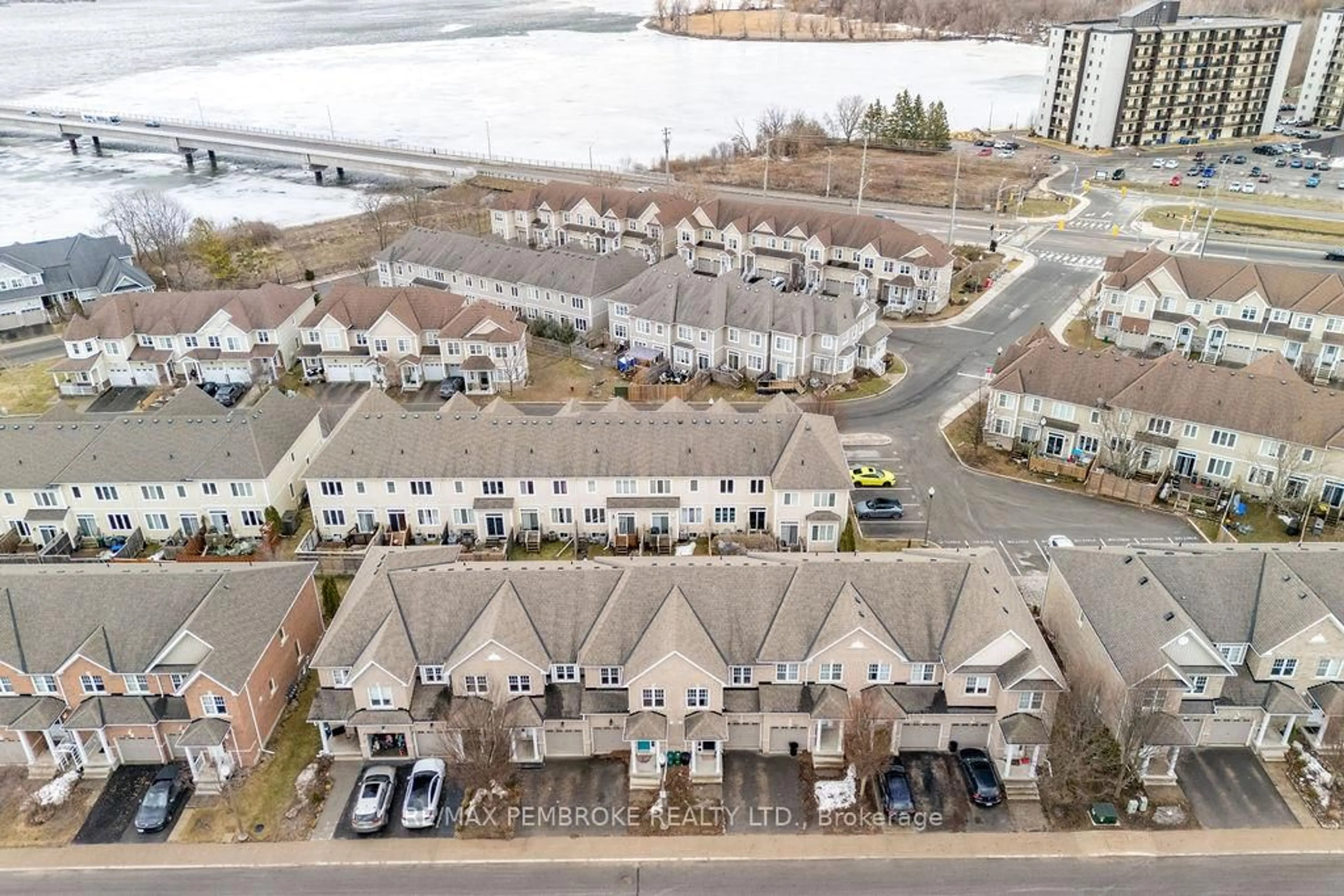 A pic from outside/outdoor area/front of a property/back of a property/a pic from drone, water/lake/river/ocean view for 843 Newmarket Lane, Kingston Ontario K7K 0C8