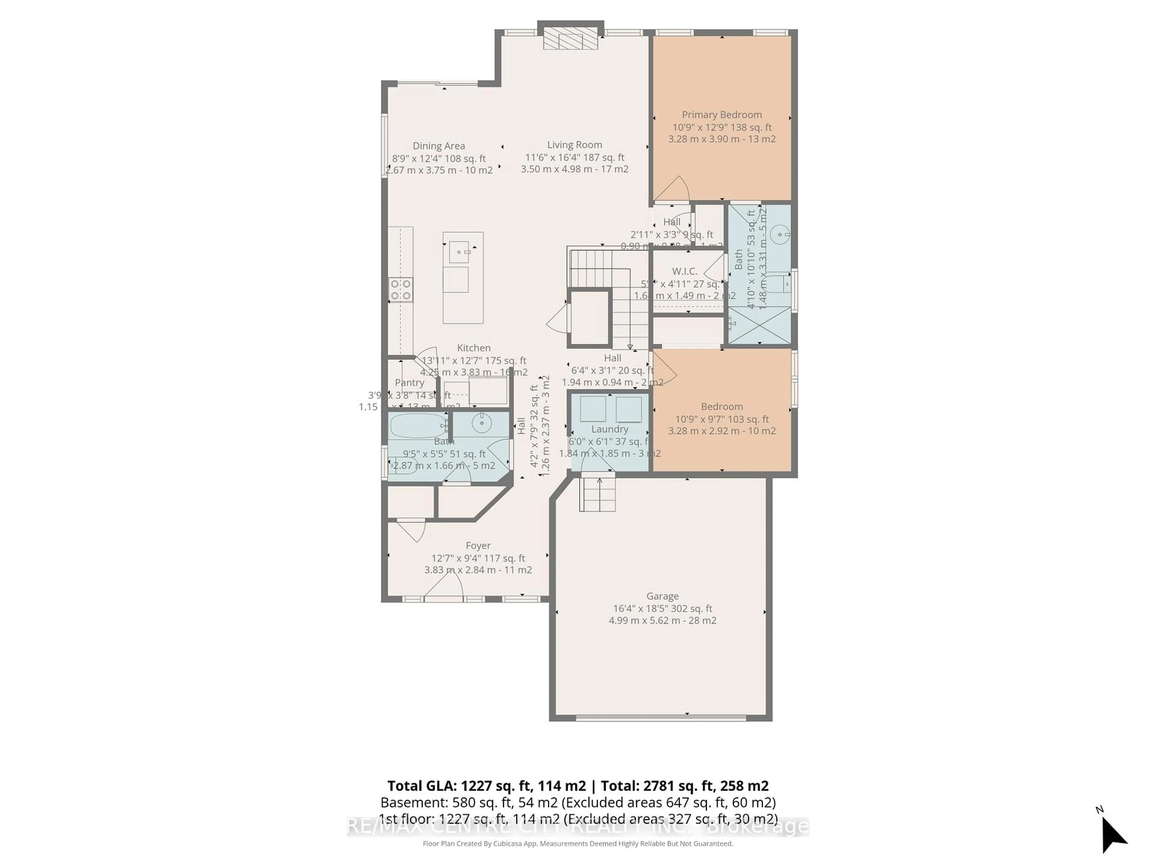 Floor plan for 120 Southgate Pkwy #5, St. Thomas Ontario N5R 0C7