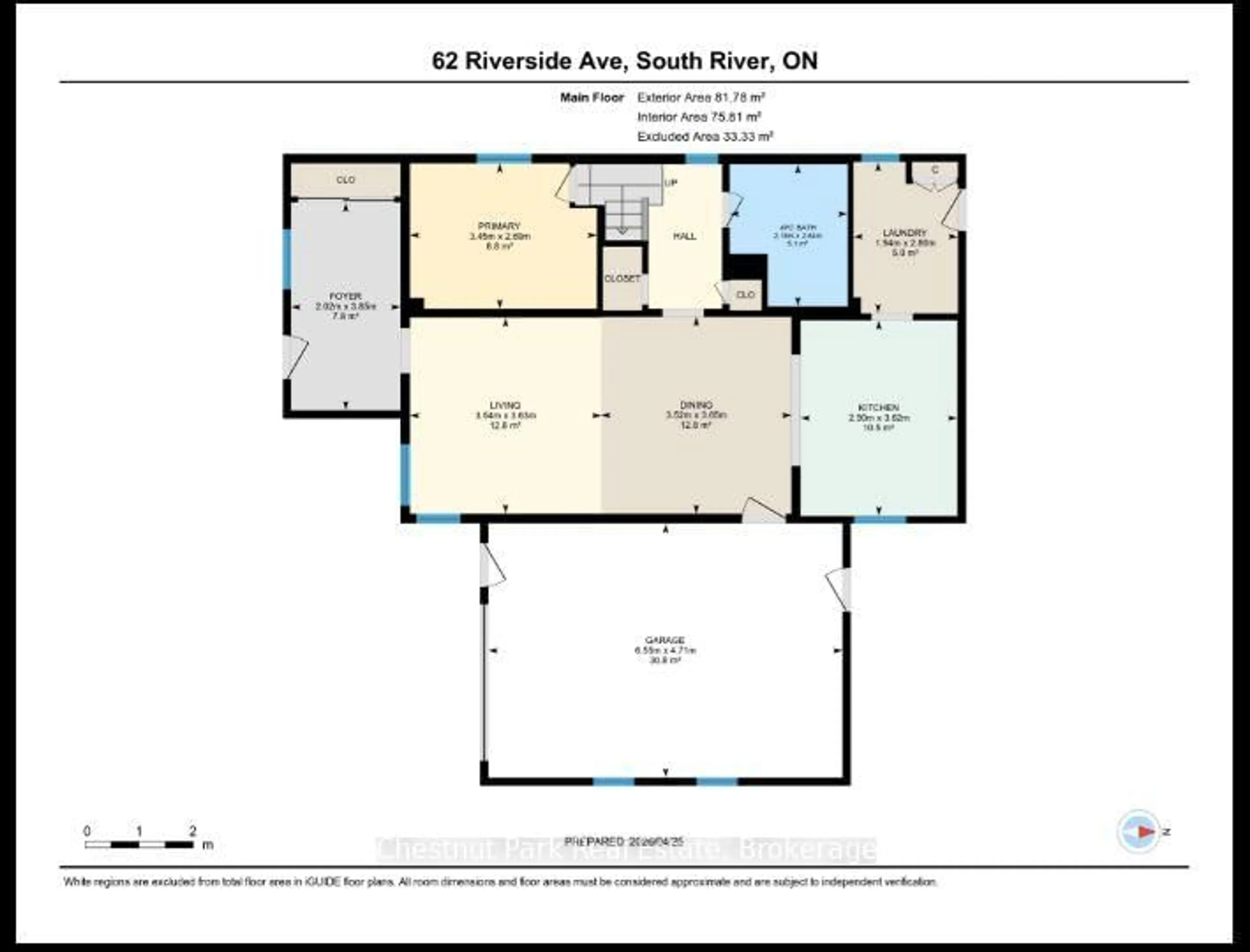 Floor plan for 62 Riverside Ave, South River Ontario P0A 1X0