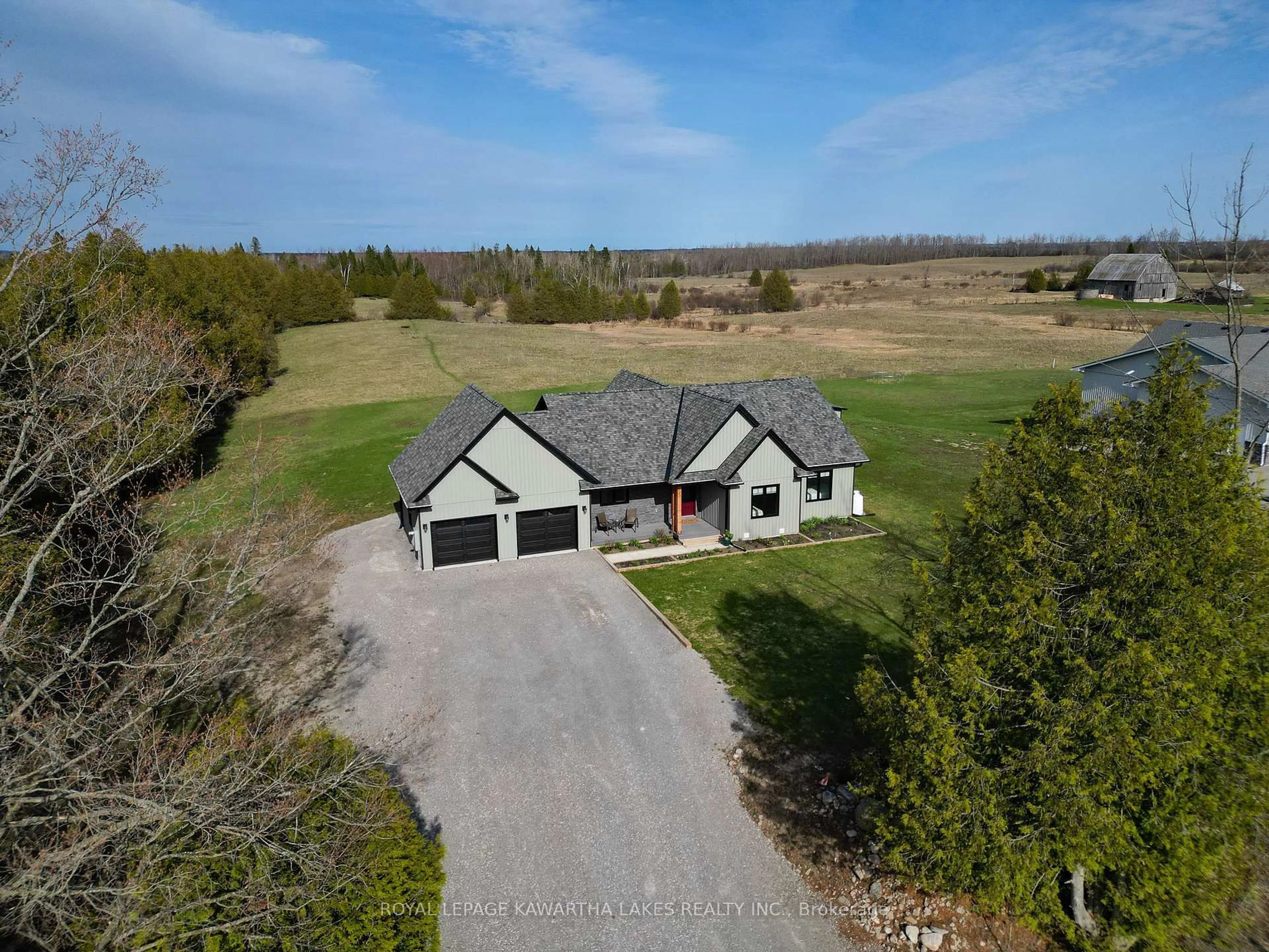 A pic from outside/outdoor area/front of a property/back of a property/a pic from drone, water/lake/river/ocean view for 168 Walkers Rd, Kawartha Lakes Ontario K0M 1N0