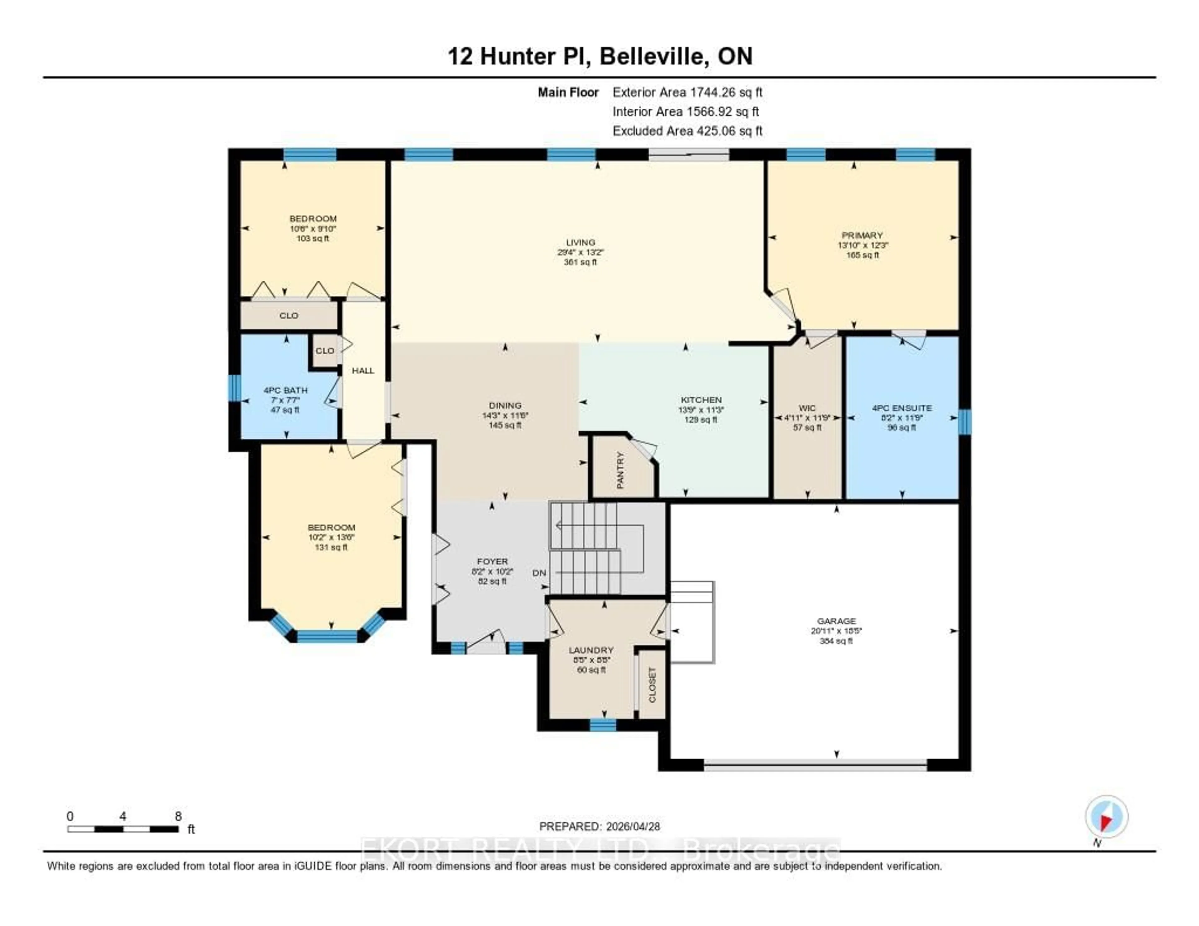 Floor plan for 12 HUNTER Pl, Belleville Ontario K8P 0A2