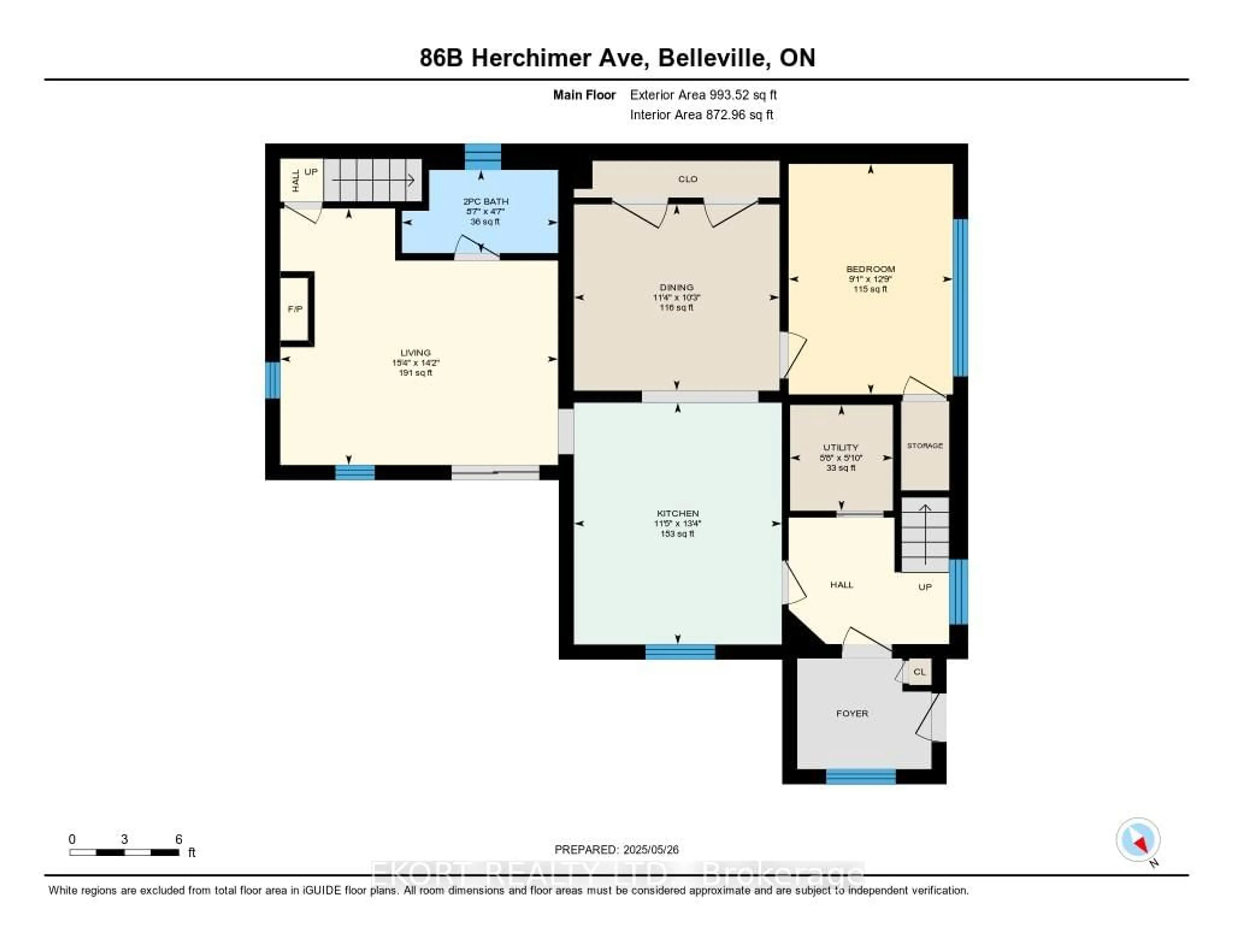 Floor plan for 86B HERCHIMER Ave, Belleville Ontario K8N 4G5
