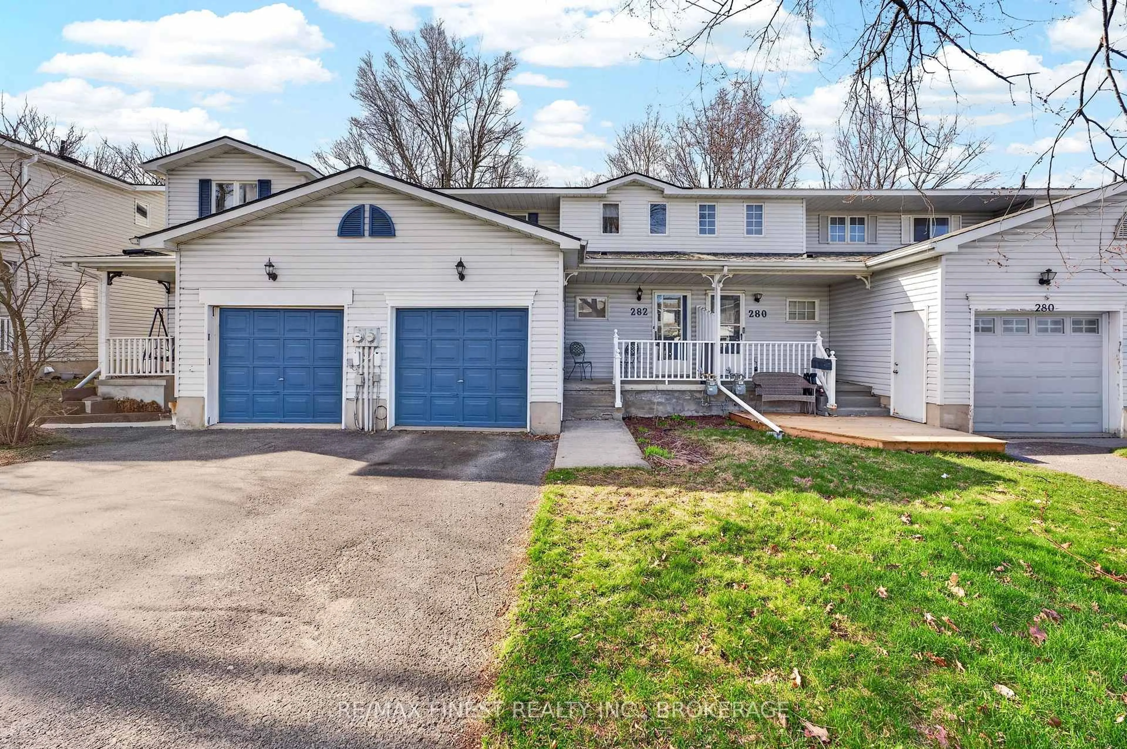 Home with vinyl exterior material, street for 282 Vanguard Crt, Kingston Ontario K7M 8P9