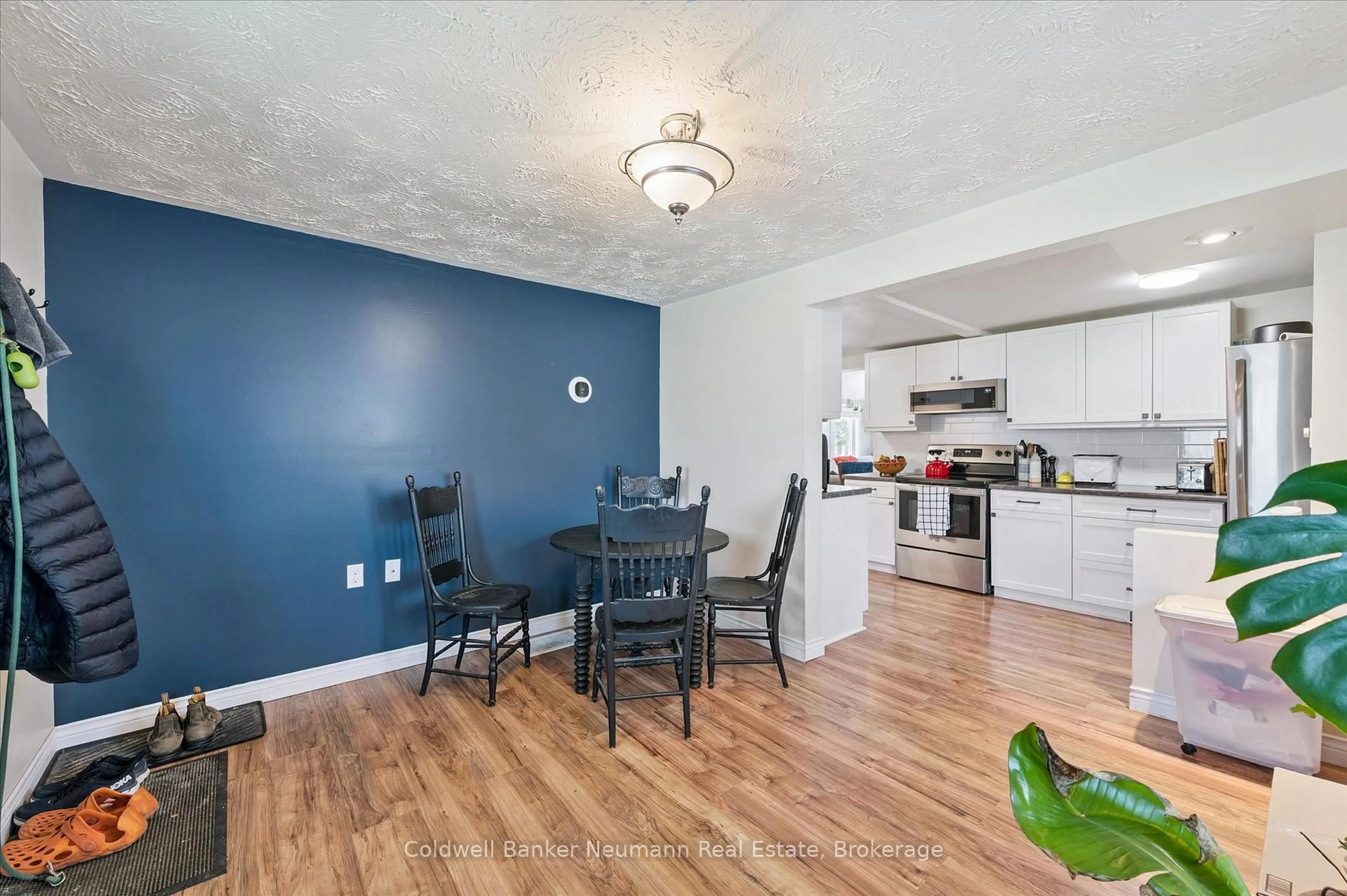 Open concept kitchen, wood/laminate floor for 161 Grange St, Guelph Ontario N1E 2V7