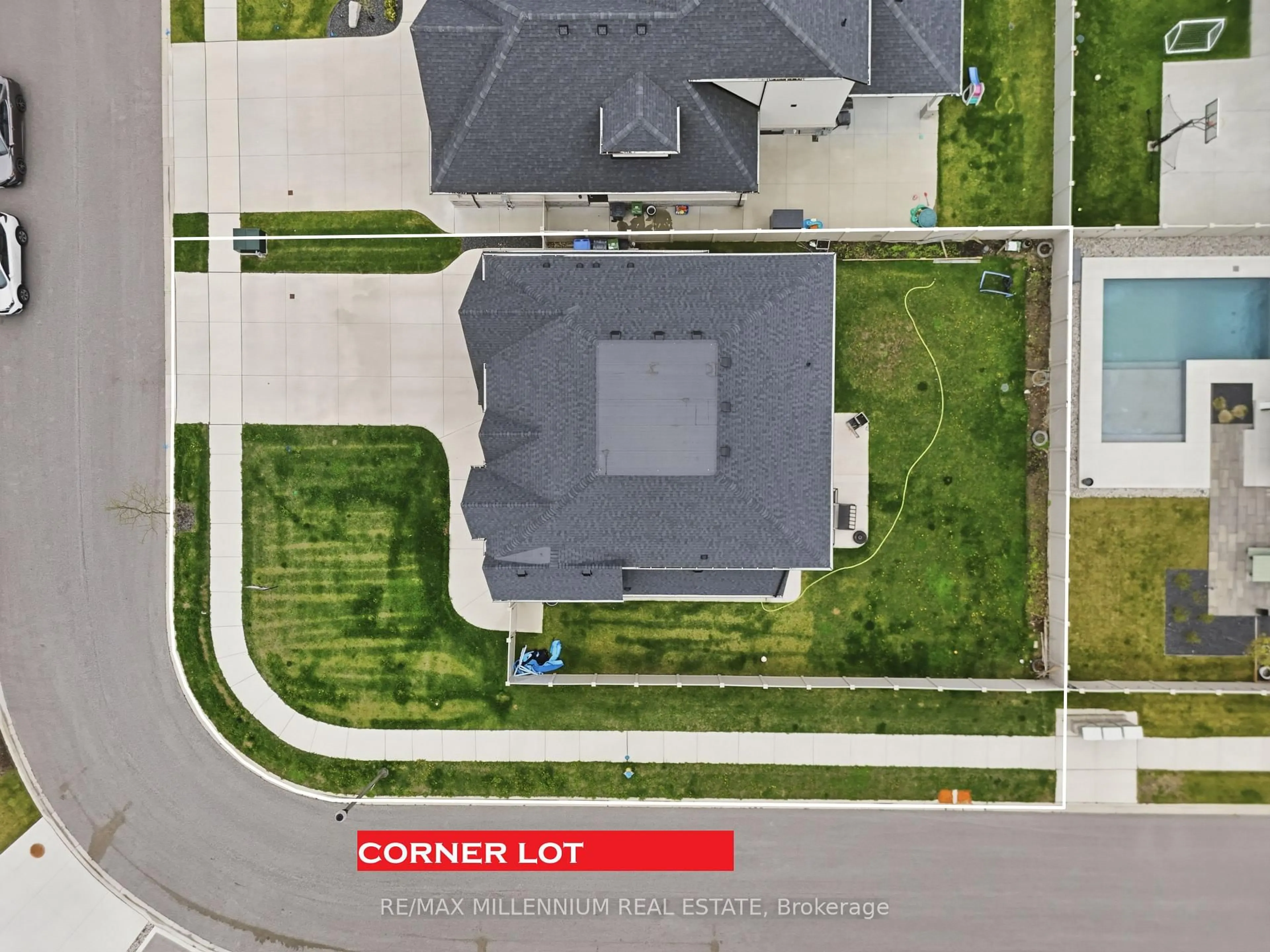 A pic from outside/outdoor area/front of a property/back of a property/a pic from drone, street for 332 Christine Ave, Lakeshore Ontario N0R 1A0