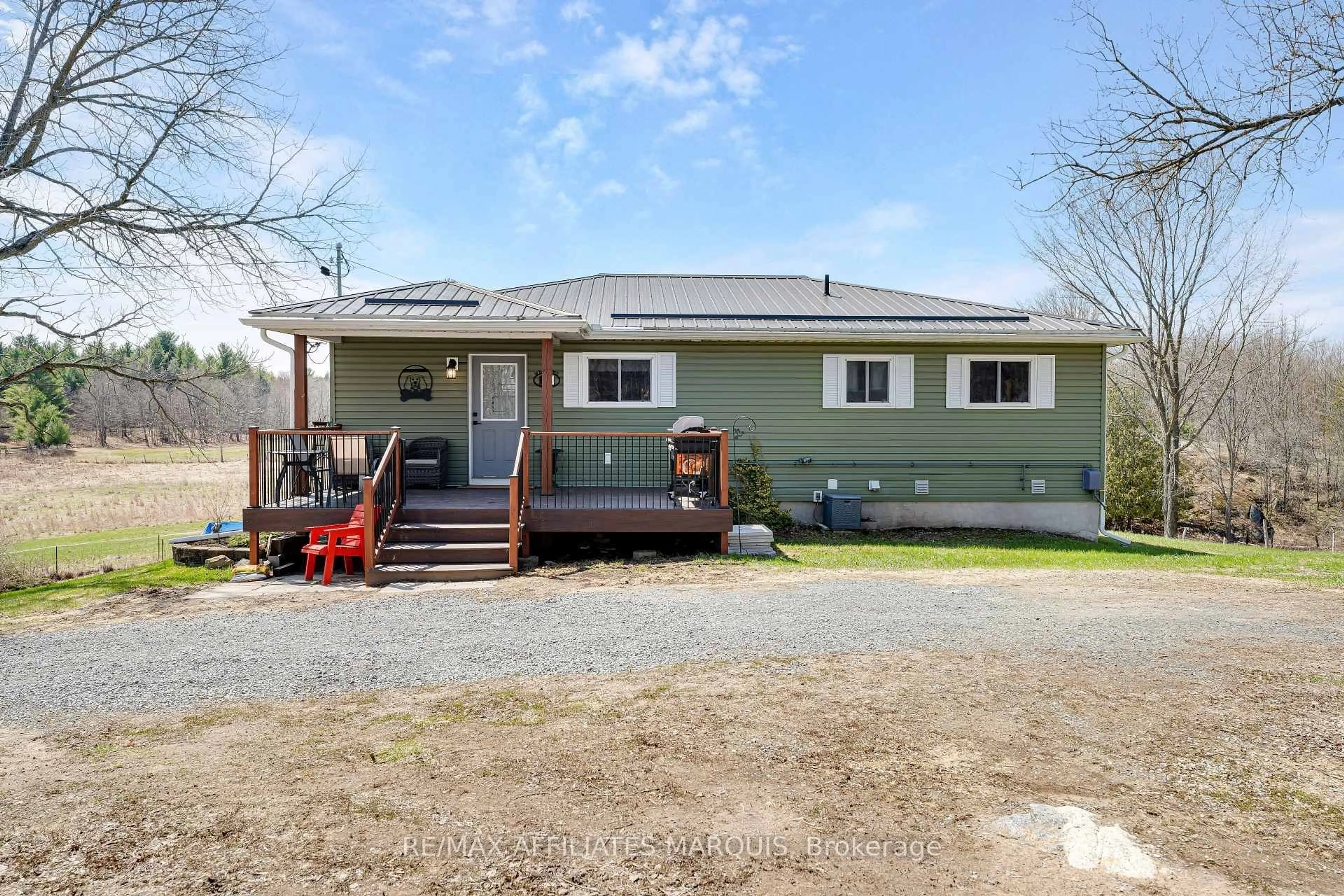 A pic from outside/outdoor area/front of a property/back of a property/a pic from drone, unknown for 3069C 5th Lake Rd, Parham Ontario K0H 2K0
