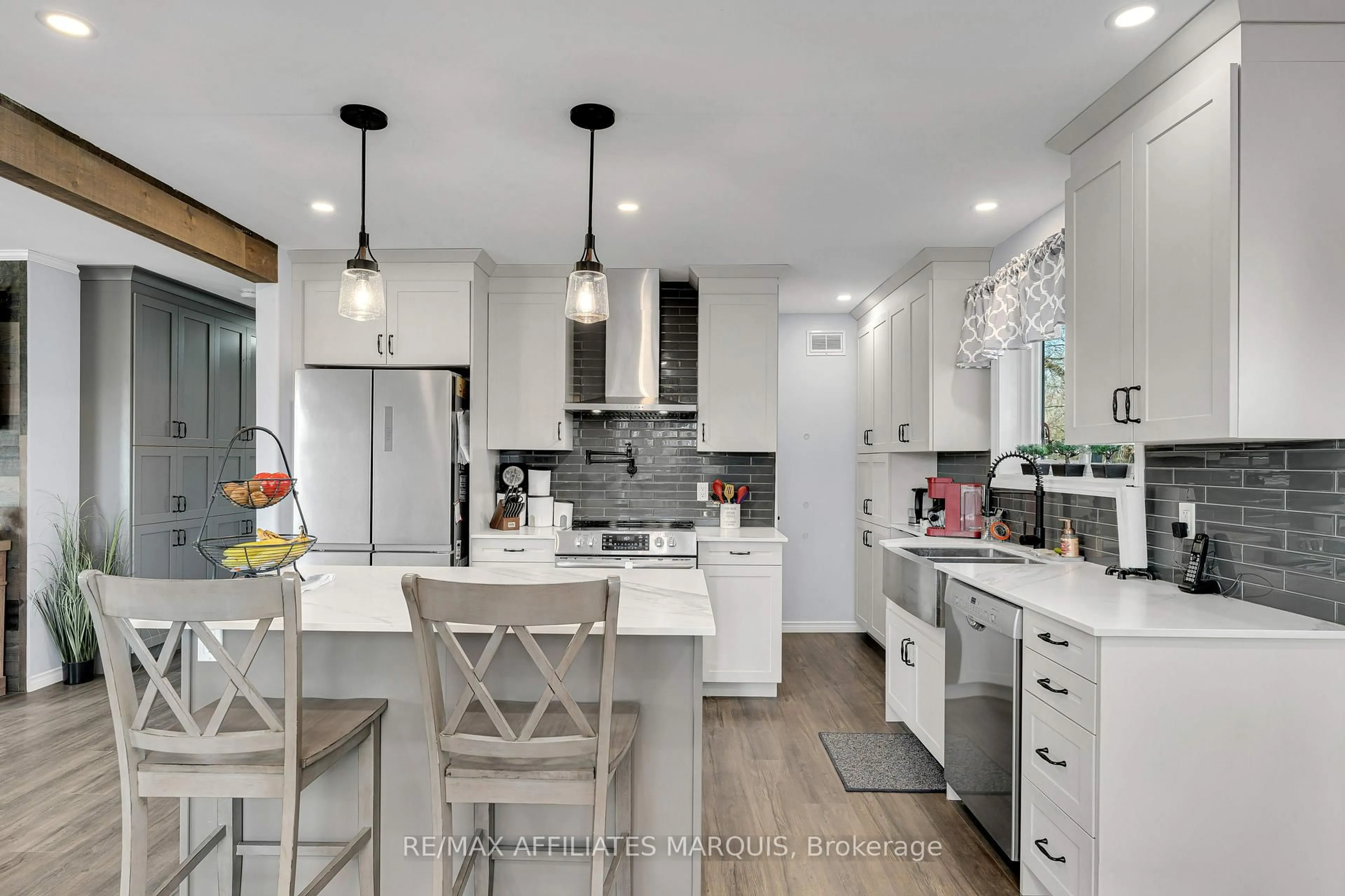 Open concept kitchen, ceramic/tile floor for 3069C 5th Lake Rd, Parham Ontario K0H 2K0