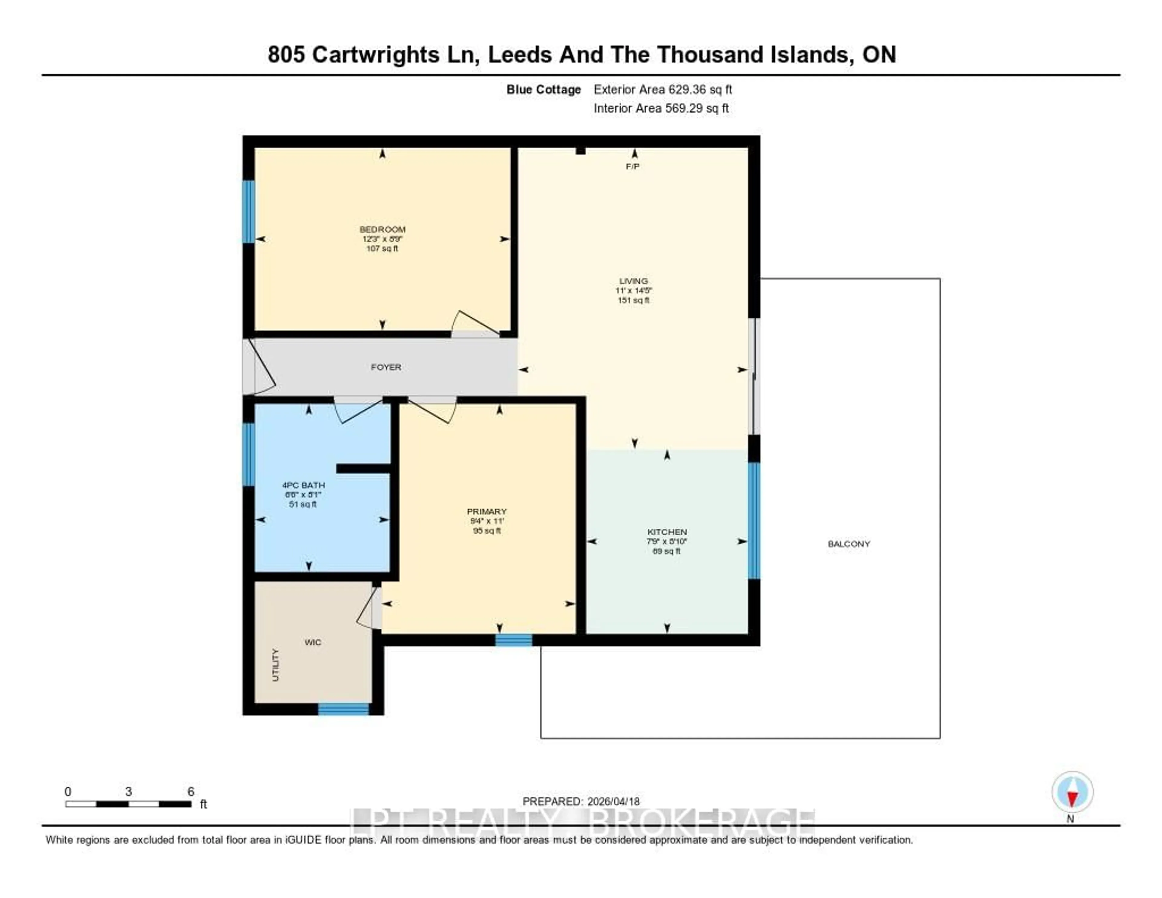 Floor plan for 805 Cartwrights Lane, Leeds and the Thousand Islands Ontario K0H 2N0