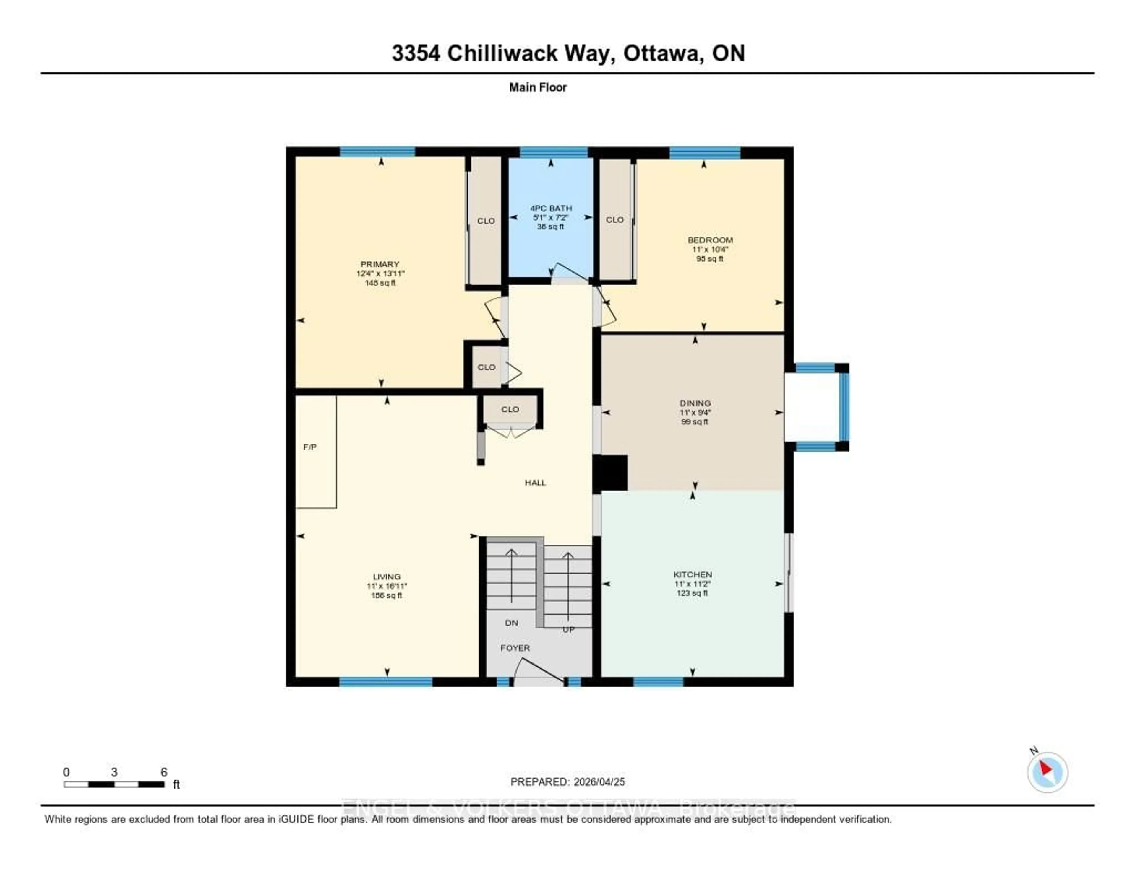 Floor plan for 3354 Chilliwack Way, Ottawa Ontario K1T 1P5