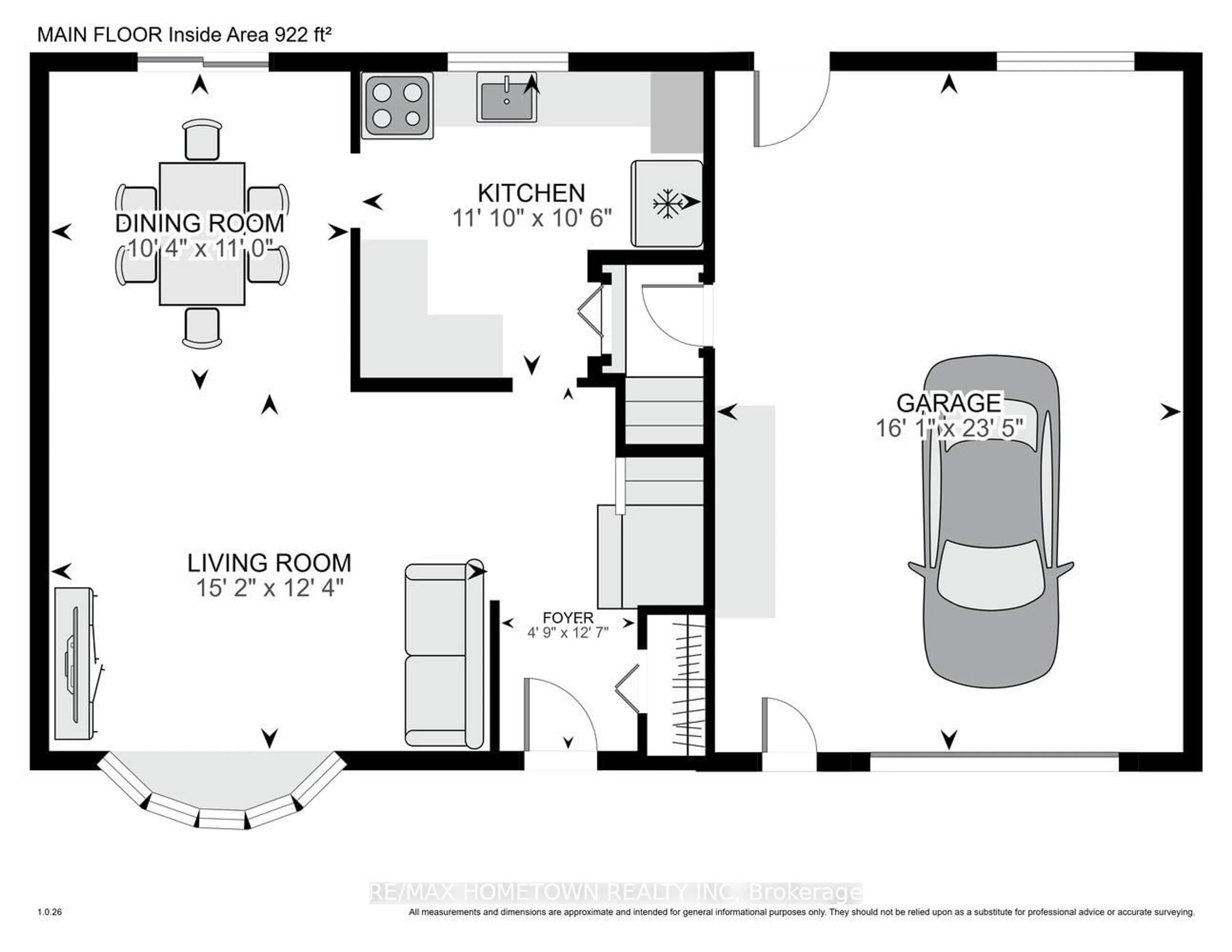 Floor plan for 315 McAuley Rd, Prescott Ontario K0E 1T0