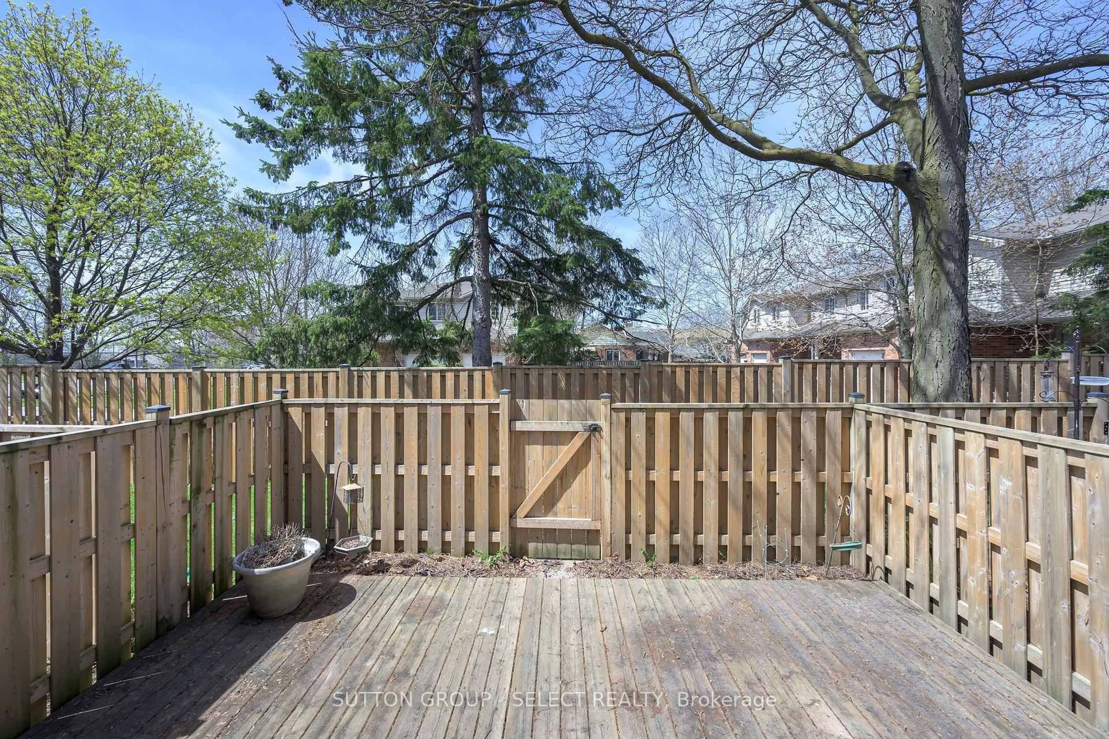 Patio, forest/trees view for 700 Exeter Rd #36, London South Ontario N6E 1L2