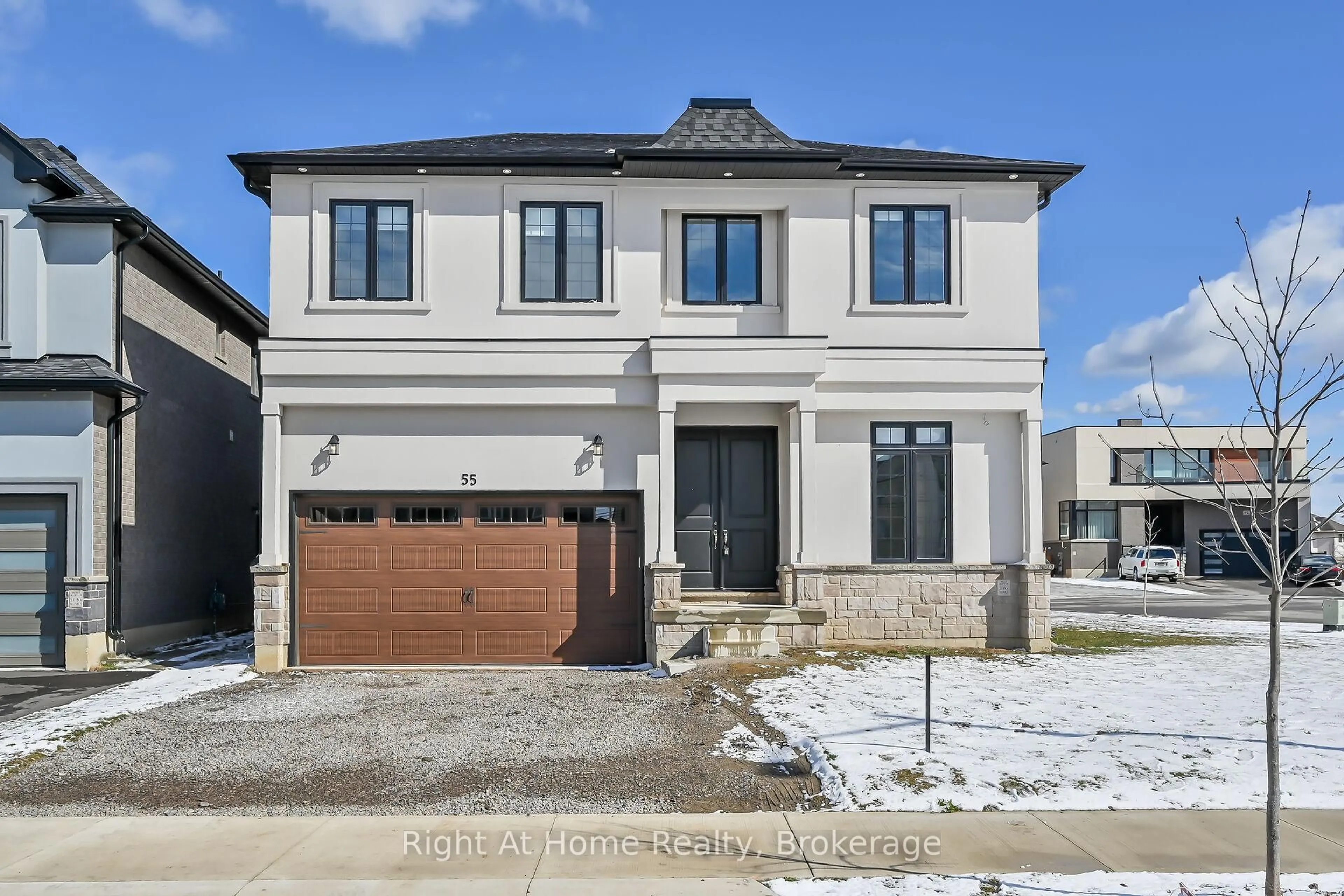 Home with brick exterior material, street for 55 Eringate Crt, Hamilton Ontario L8J 0L7