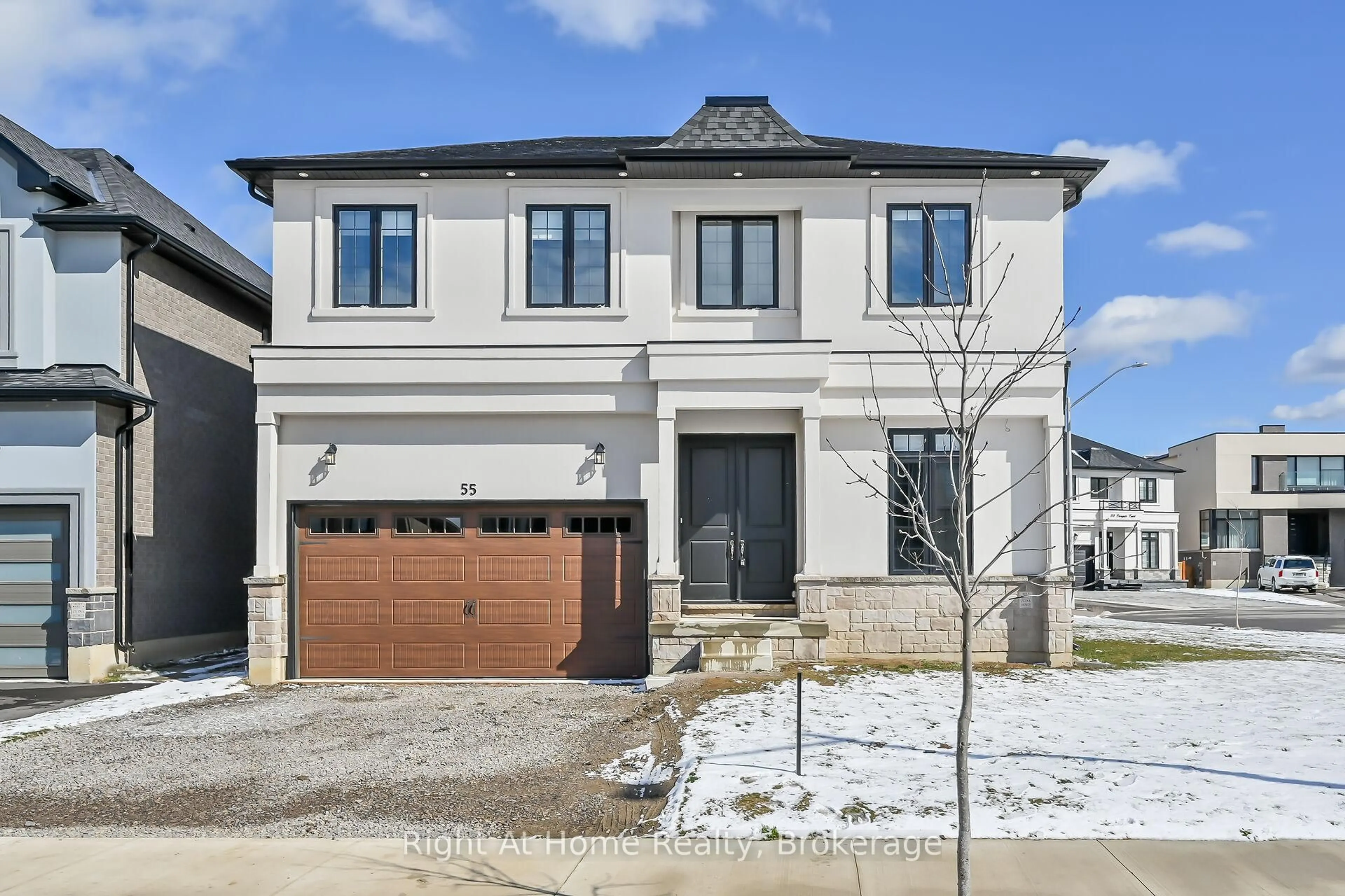 Home with brick exterior material, street for 55 Eringate Crt, Hamilton Ontario L8J 0L7