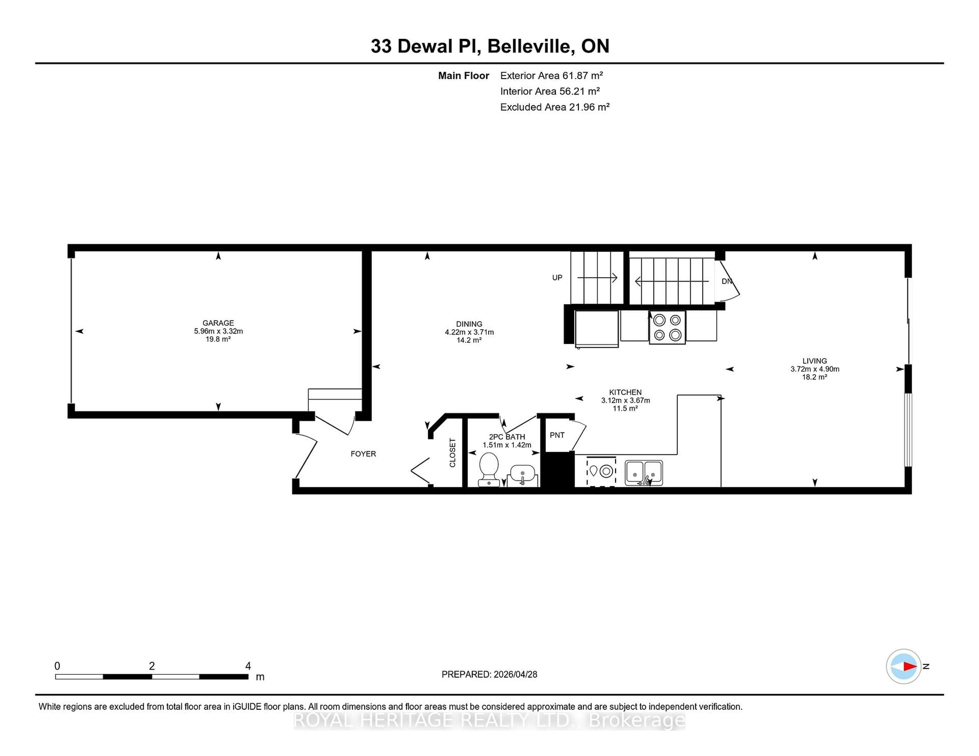 Floor plan for 33 Dewal Pl, Belleville Ontario K8P 0H3