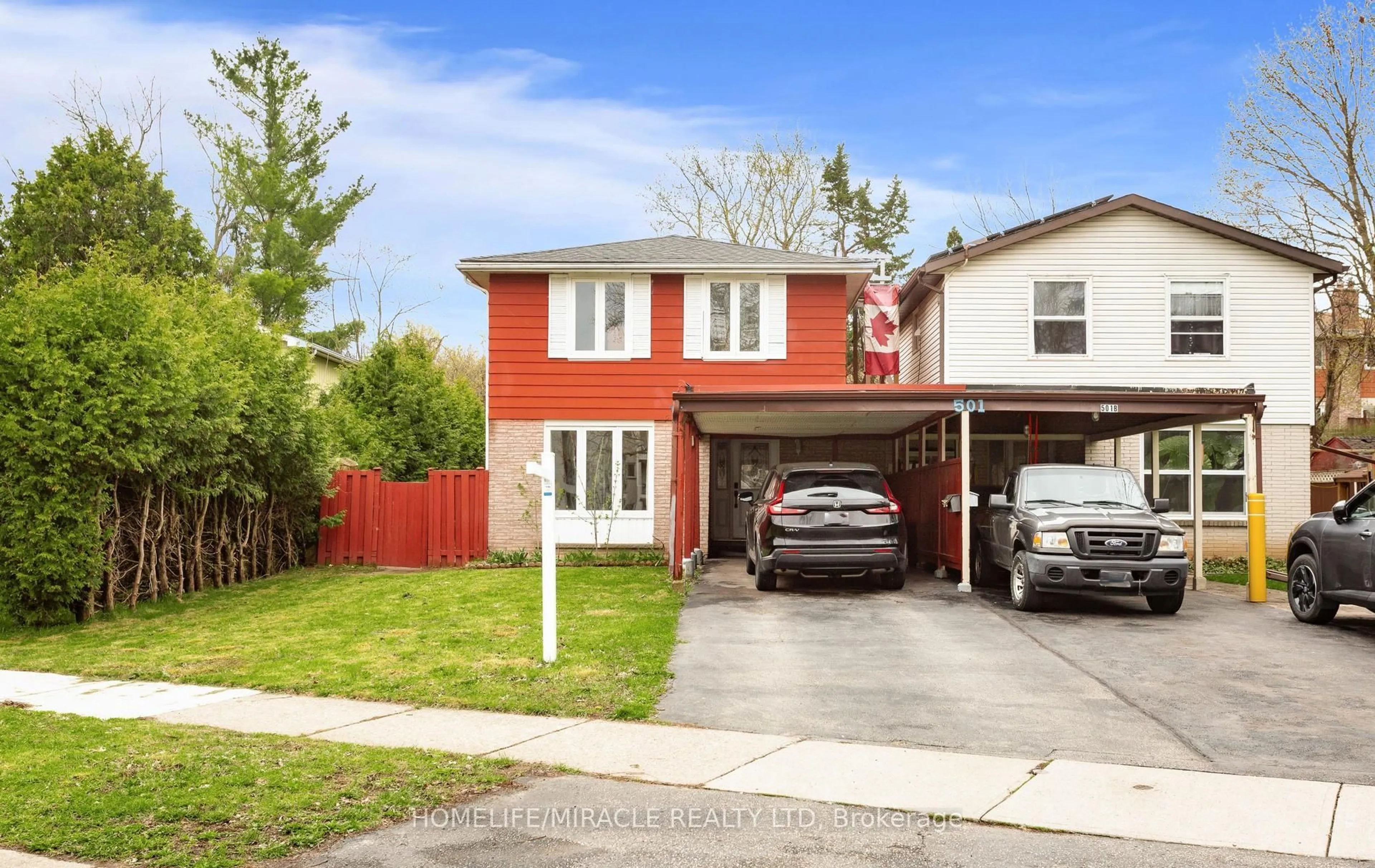 Home with brick exterior material, street for 501 Glenelm Cres #A, Waterloo Ontario N2L 5C7