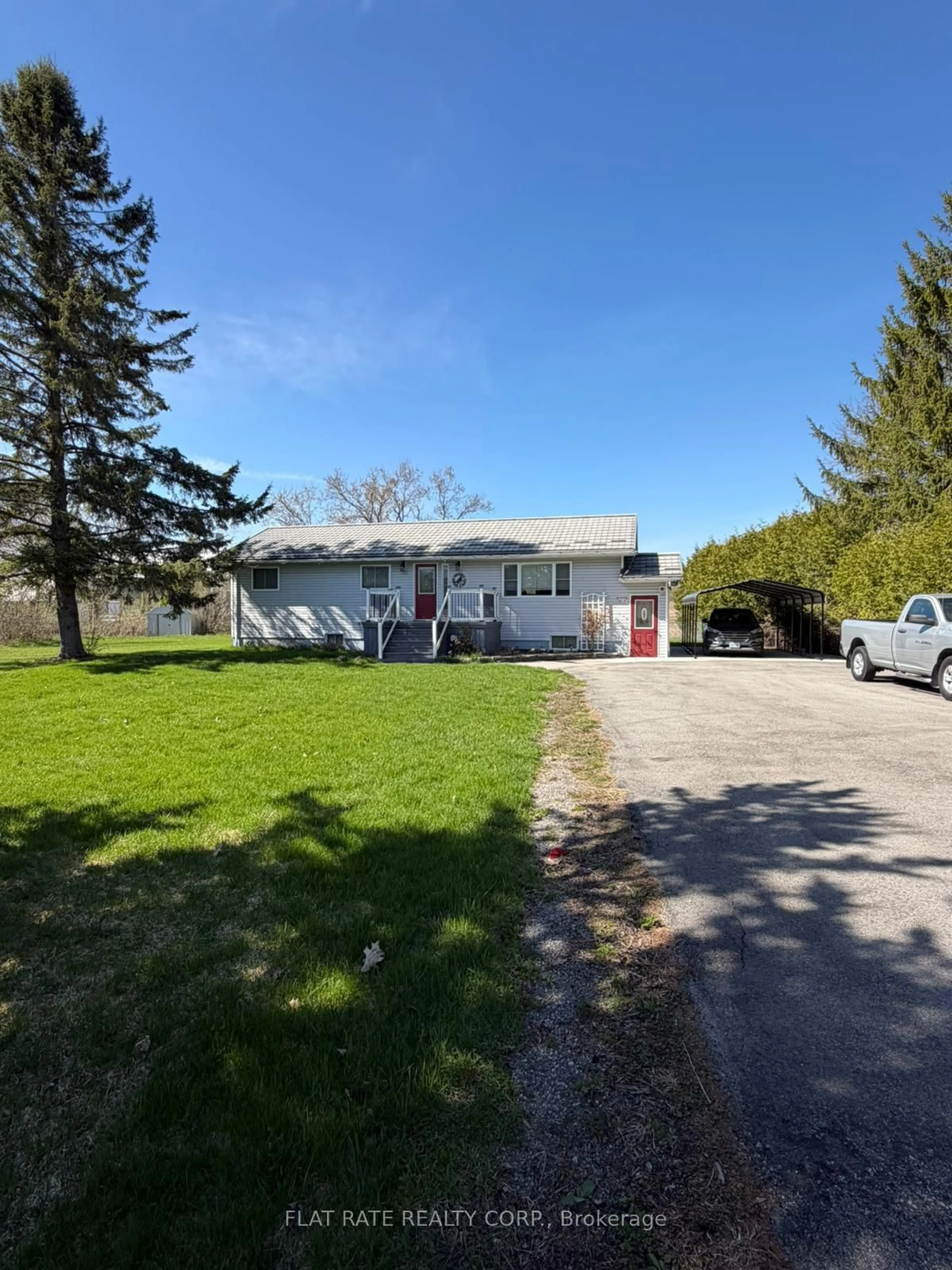 A pic from outside/outdoor area/front of a property/back of a property/a pic from drone, street for 6378 County Road 30, Trent Hills Ontario K0L 1L0