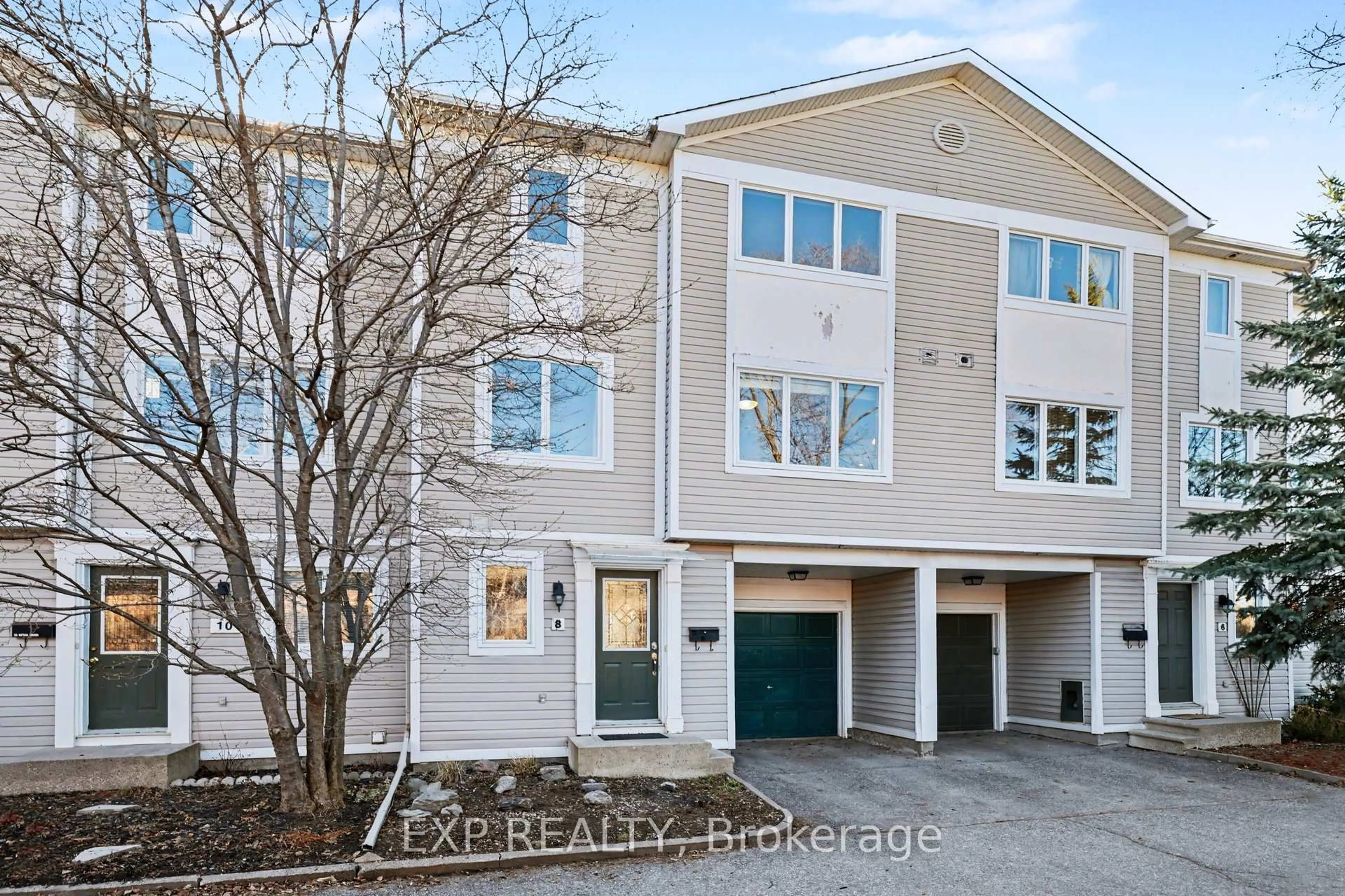 Home with vinyl exterior material, street for 8 Barnaby Private, Ottawa Ontario K1K 4S4