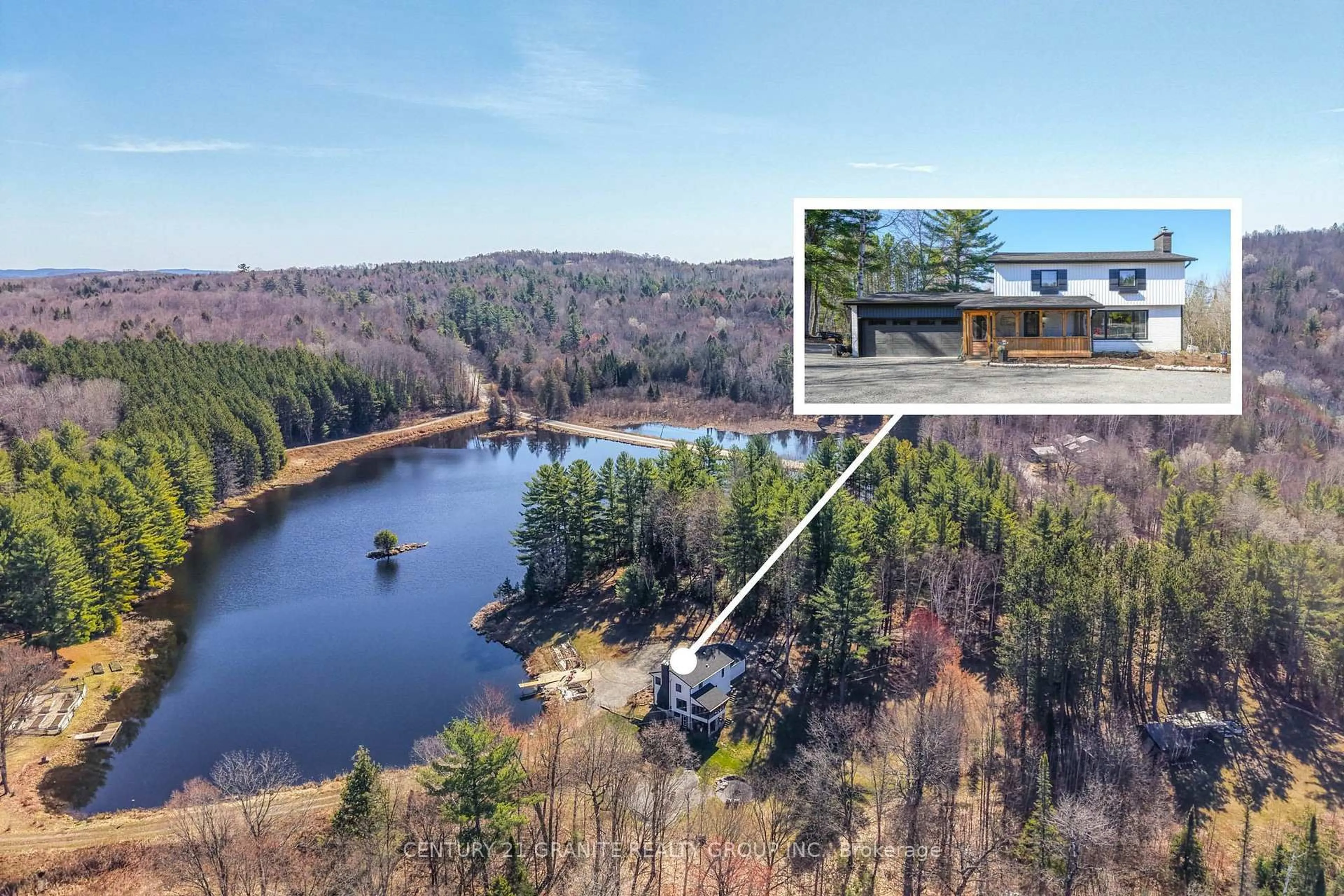 A pic from outside/outdoor area/front of a property/back of a property/a pic from drone, water/lake/river/ocean view for 900 B New Carlow Rd, Maple Leaf Ontario K0L 2R0