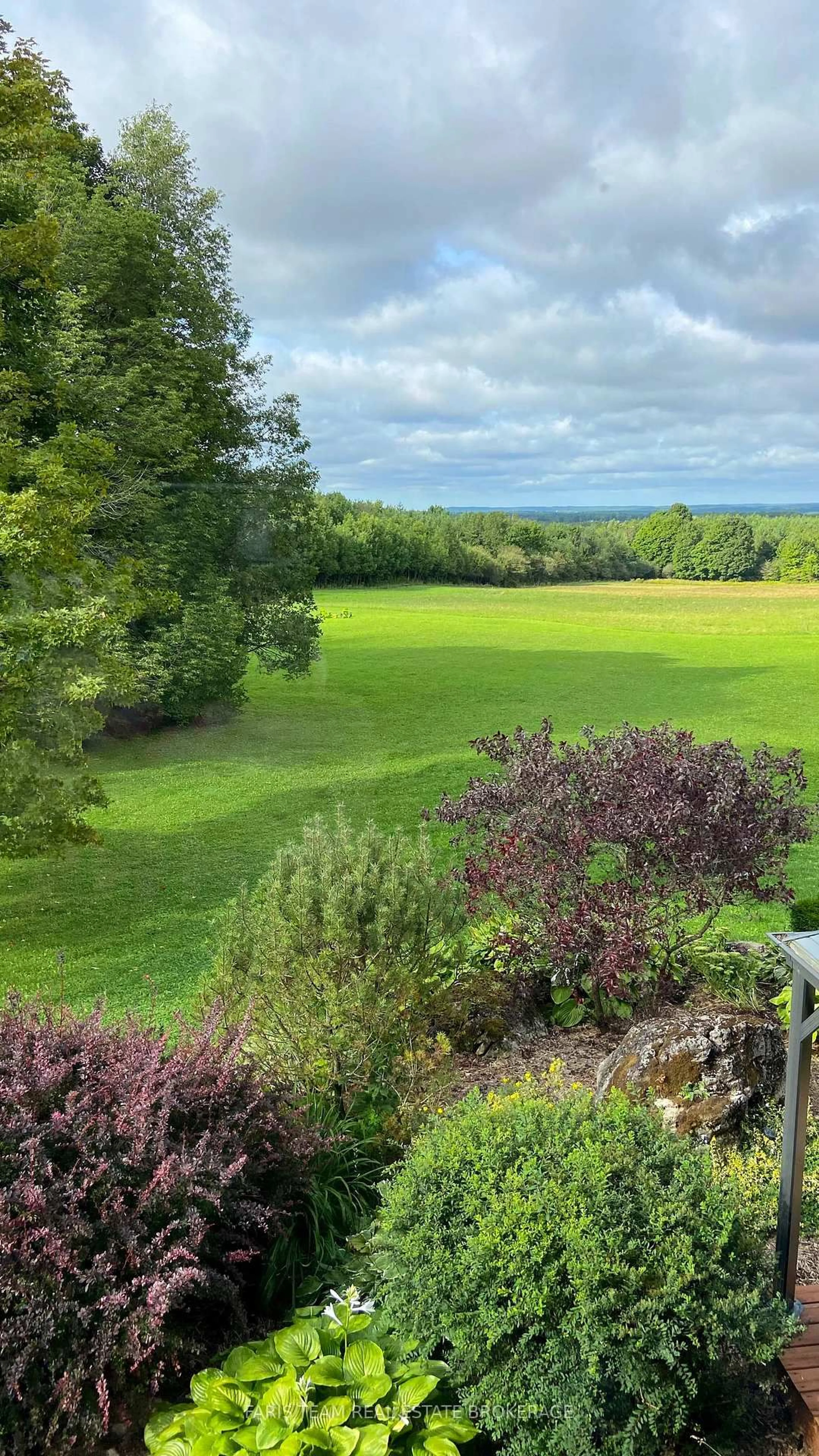 A pic from outside/outdoor area/front of a property/back of a property/a pic from drone, forest/trees view for 714329 Baseline Rd, Grey Highlands Ontario N0C 1E0