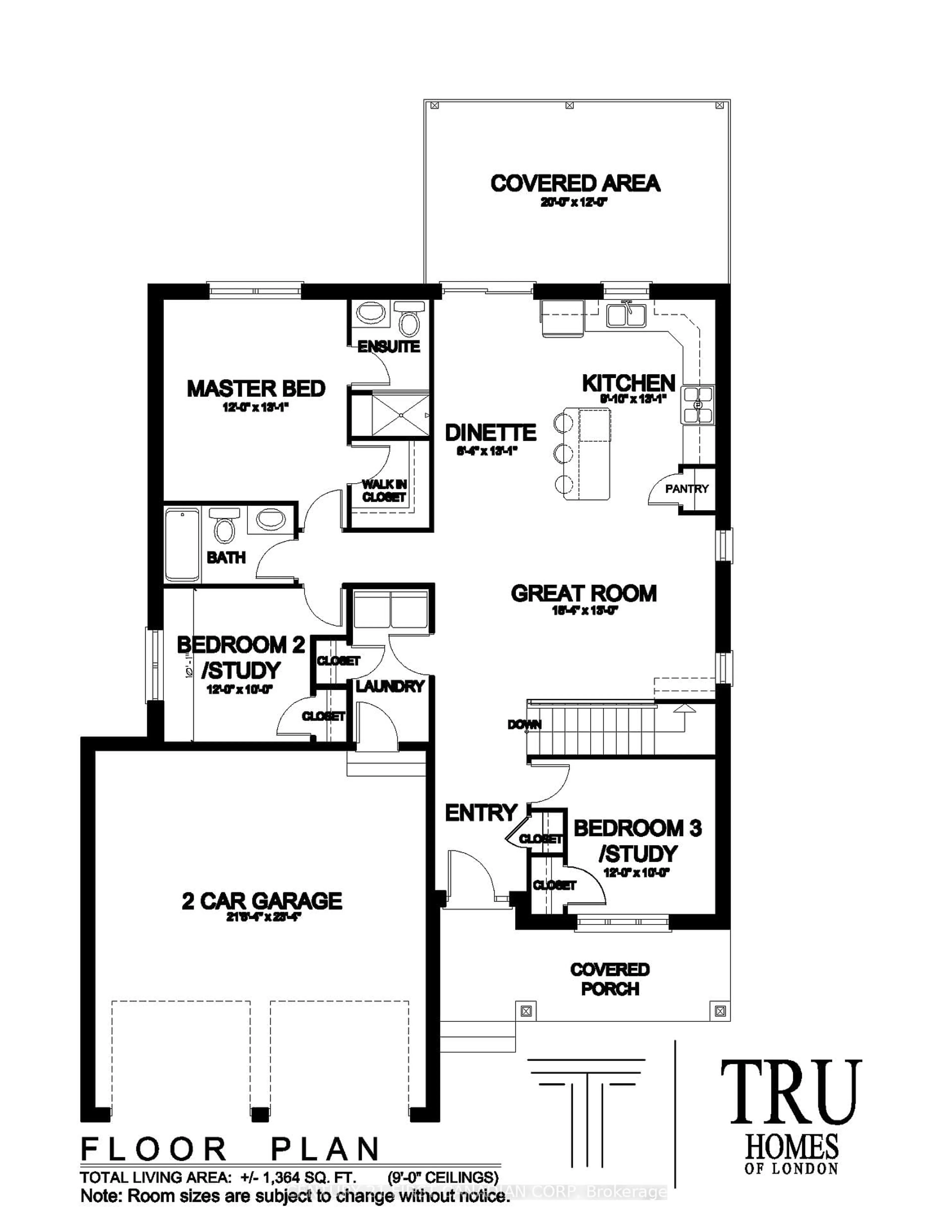 Floor plan for Lot 62 Bouw St, Dutton/Dunwich Ontario N0L 1J0