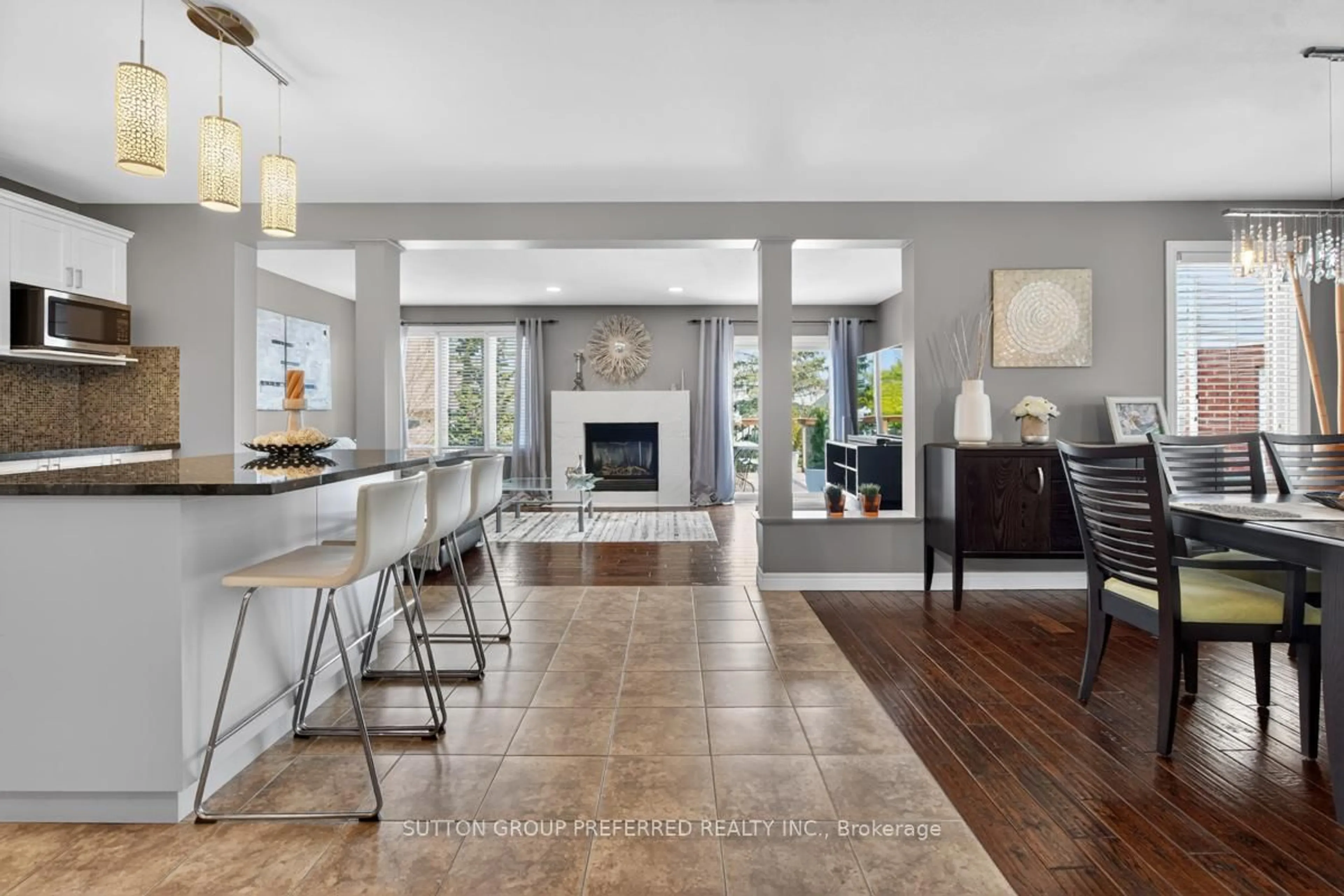 Open concept kitchen, ceramic/tile floor for 2178 Blackwater Rd, London North Ontario N5X 4J9