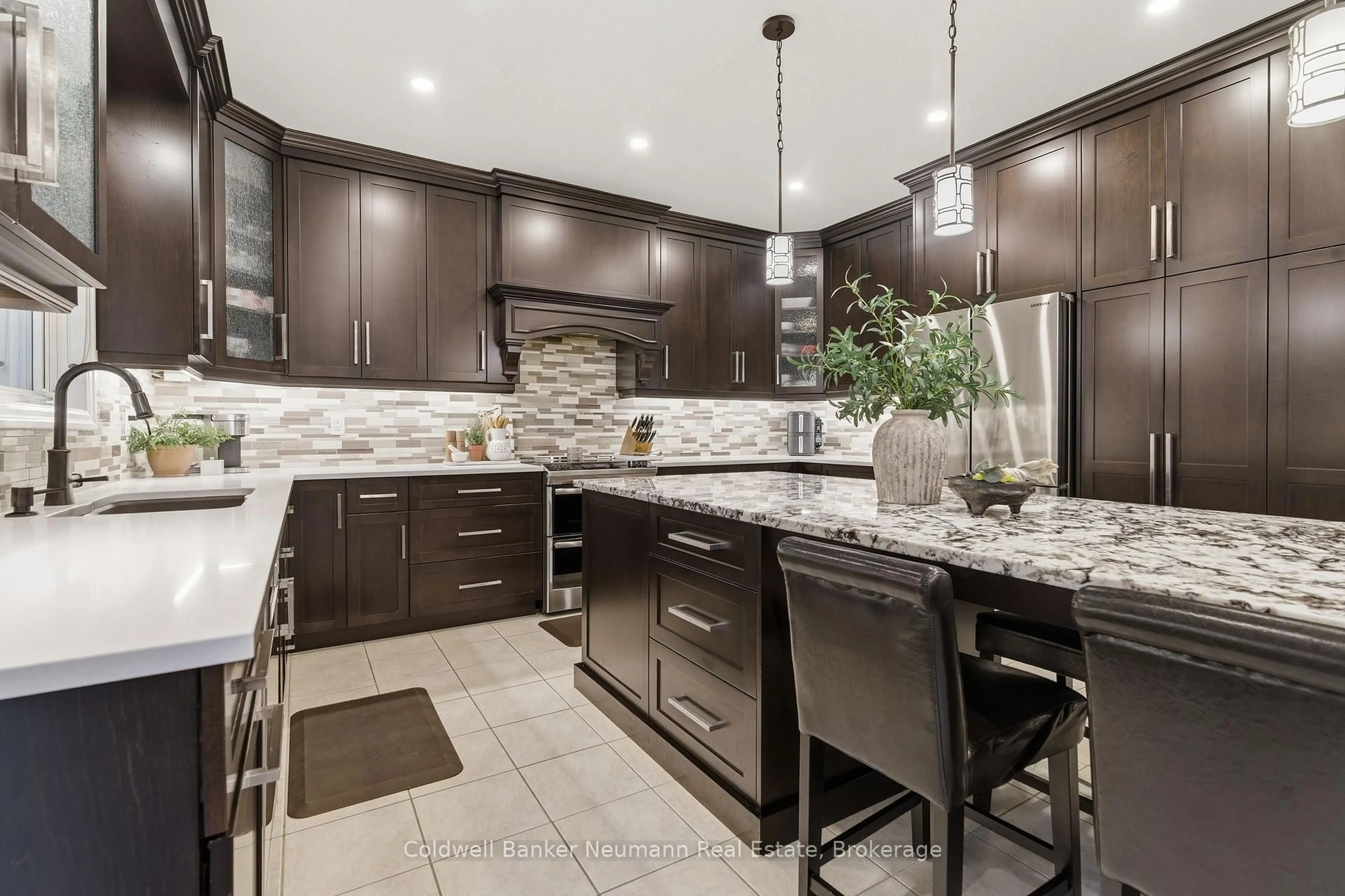 Contemporary kitchen, ceramic/tile floor for 356 Falling Green Cres, Kitchener Ontario N2R 0G4