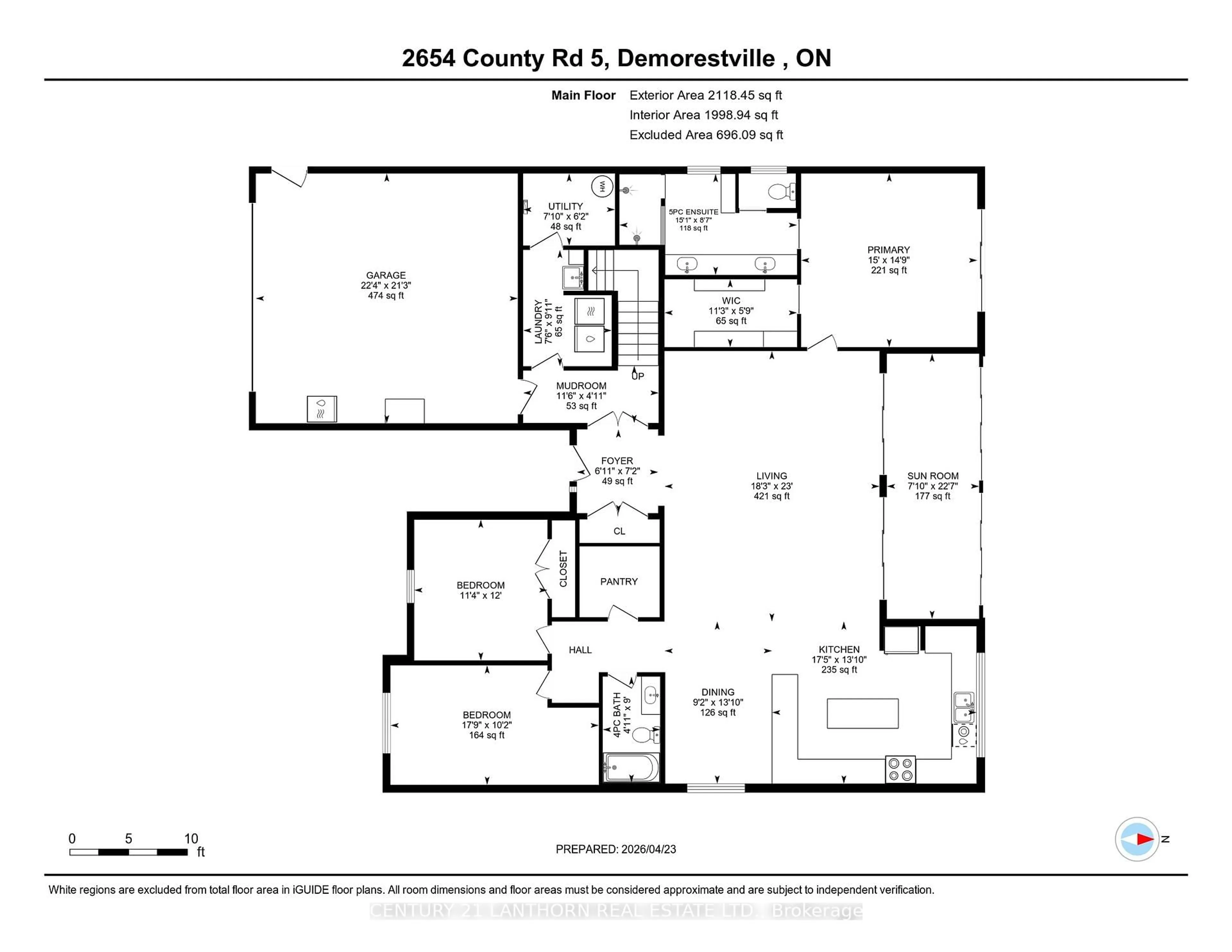 Floor plan for 2654 County Road 5, Prince Edward County Ontario K0K 1W0