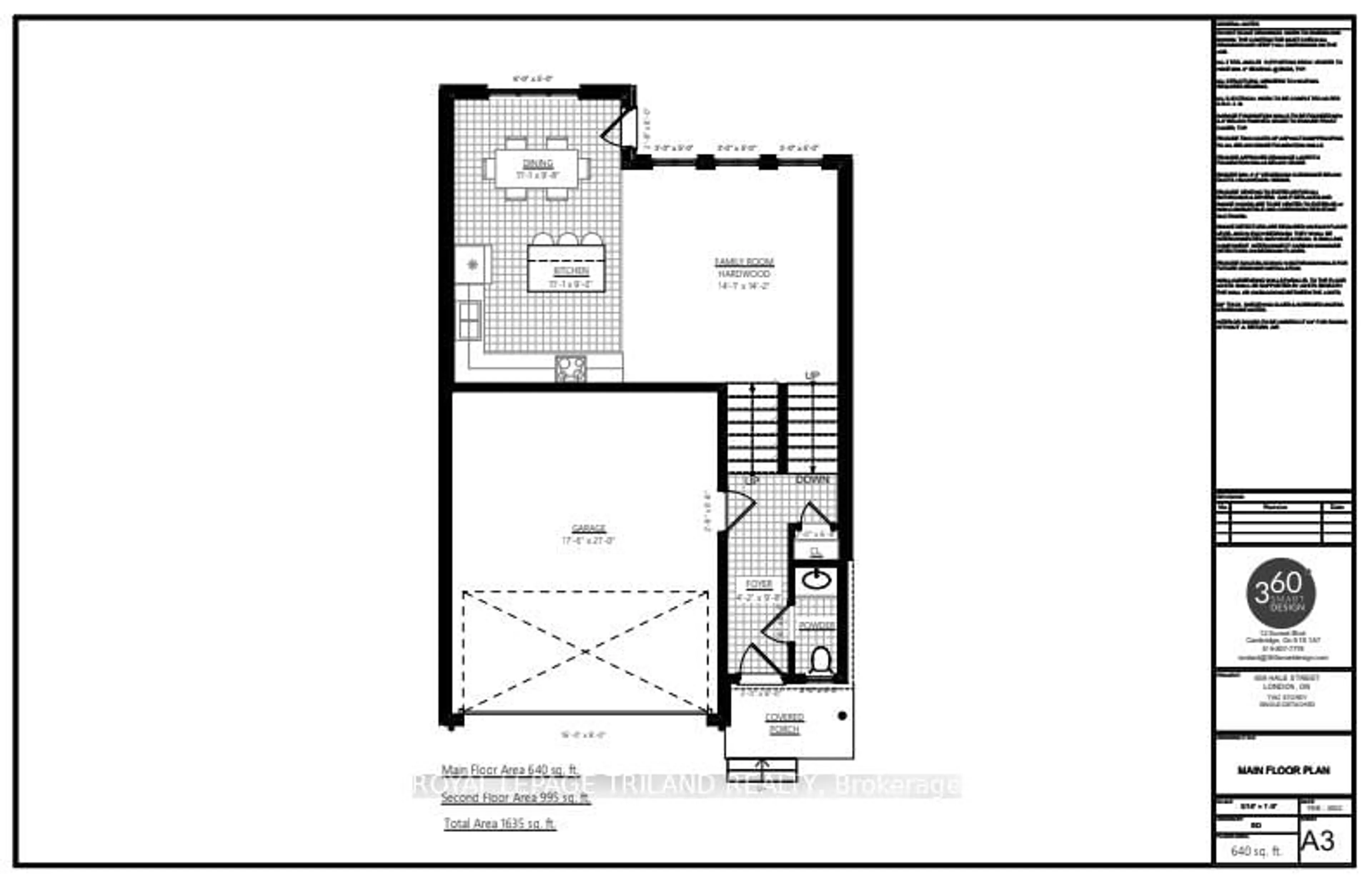 Floor plan for 3841 BIG LEAF Tr, London South Ontario N6P 0A3