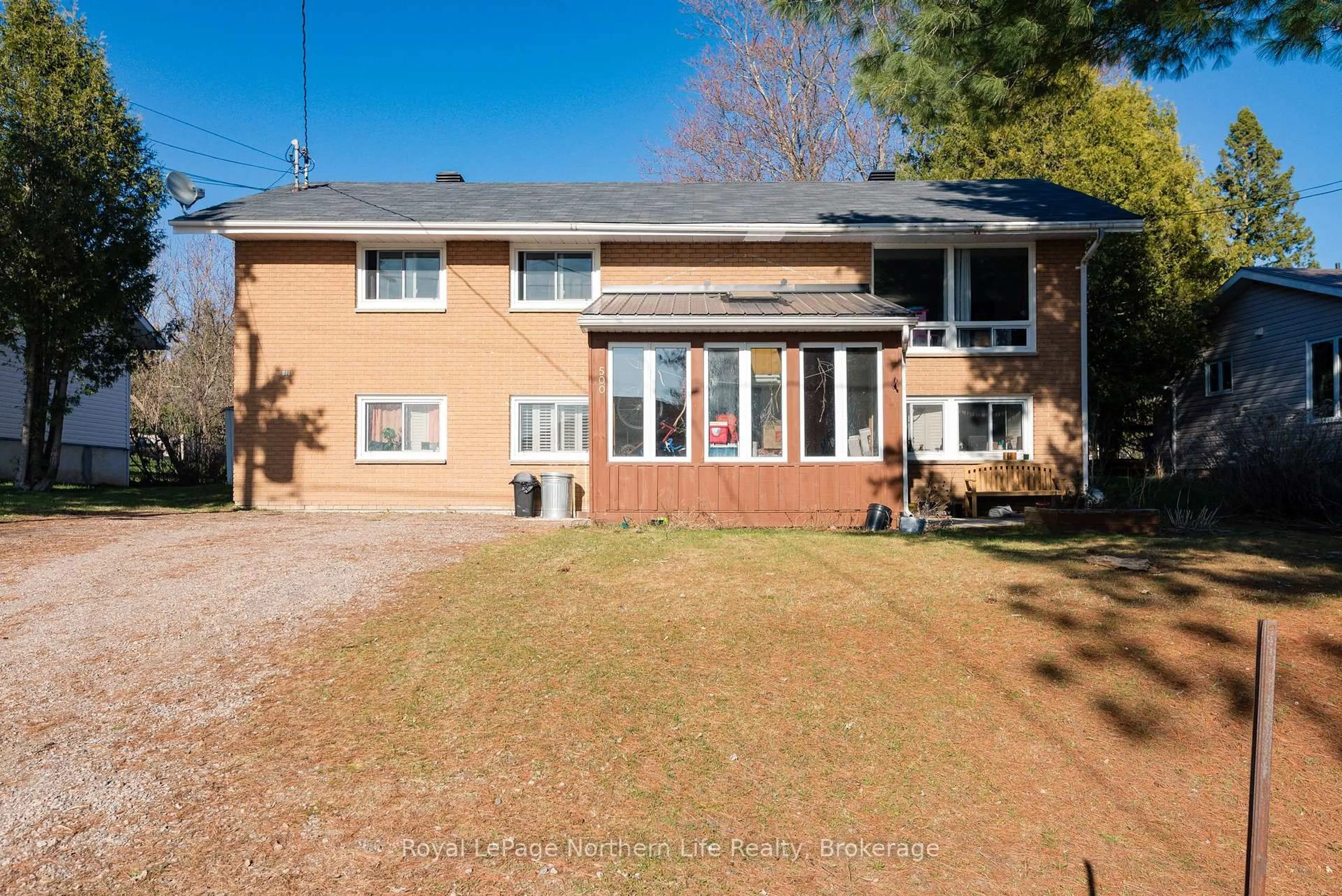 Home with brick exterior material, street for 500 Valley View Dr, Powassan Ontario P0H 1Z0