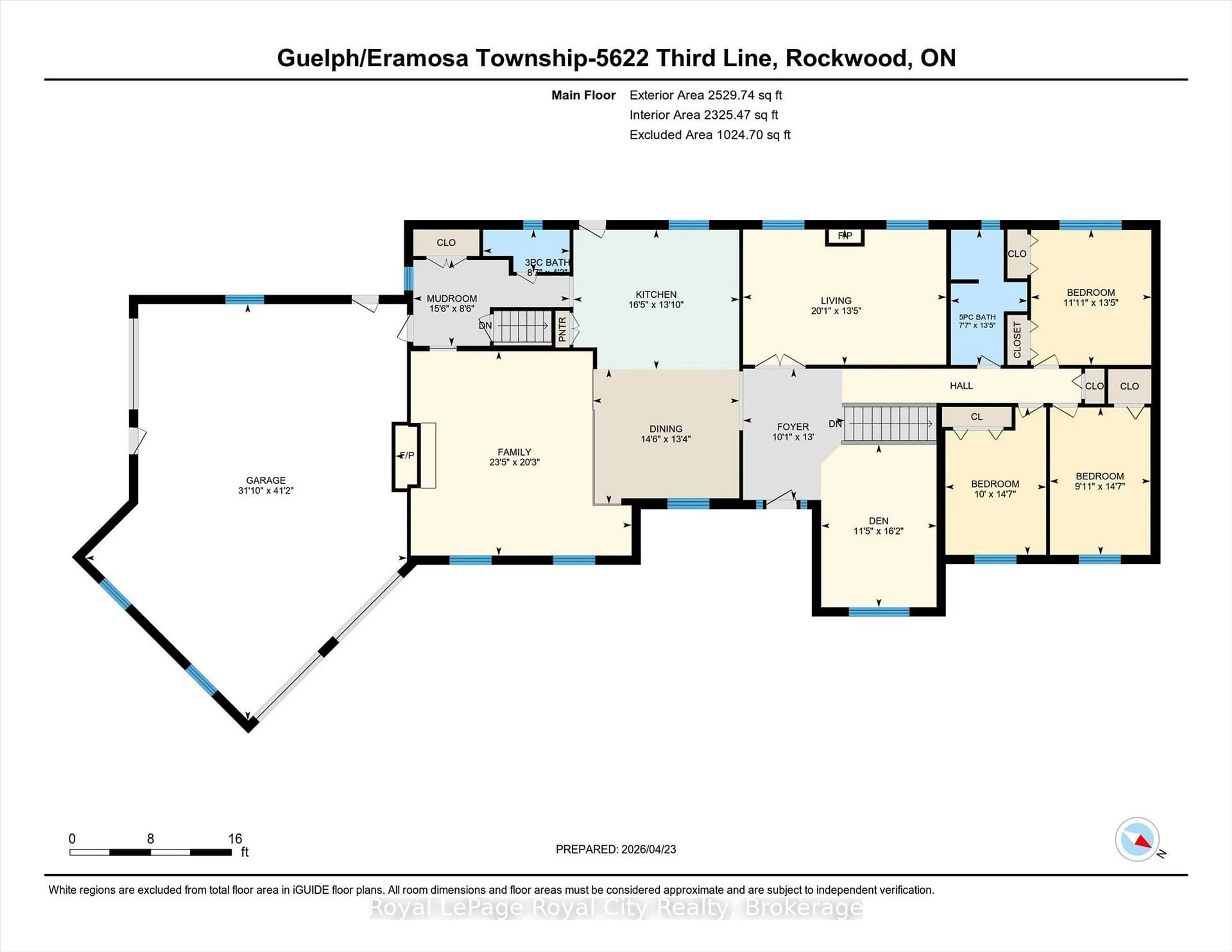 Floor plan for 5622 Third Line, Guelph/Eramosa Ontario N0B 2K0